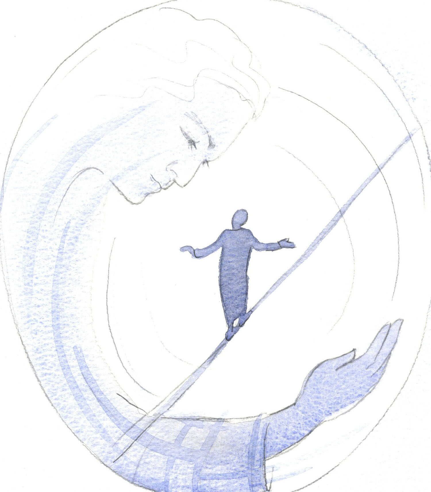 Jesus can help us to keep our balance, when we are about to fall into pride or despair
