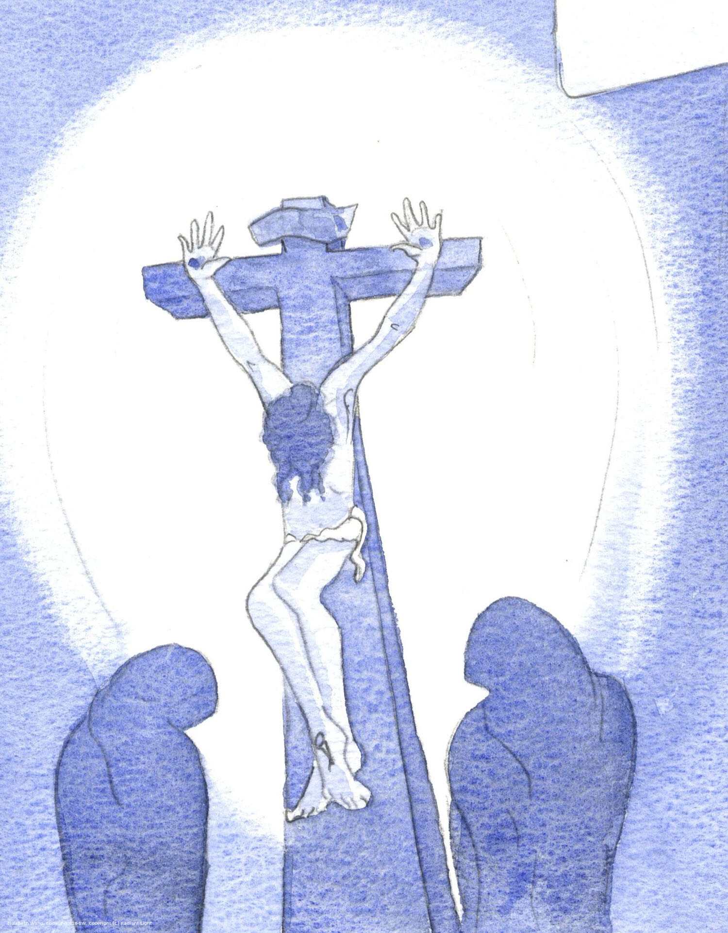 I saw that Christ bore His pains for us, gladly.