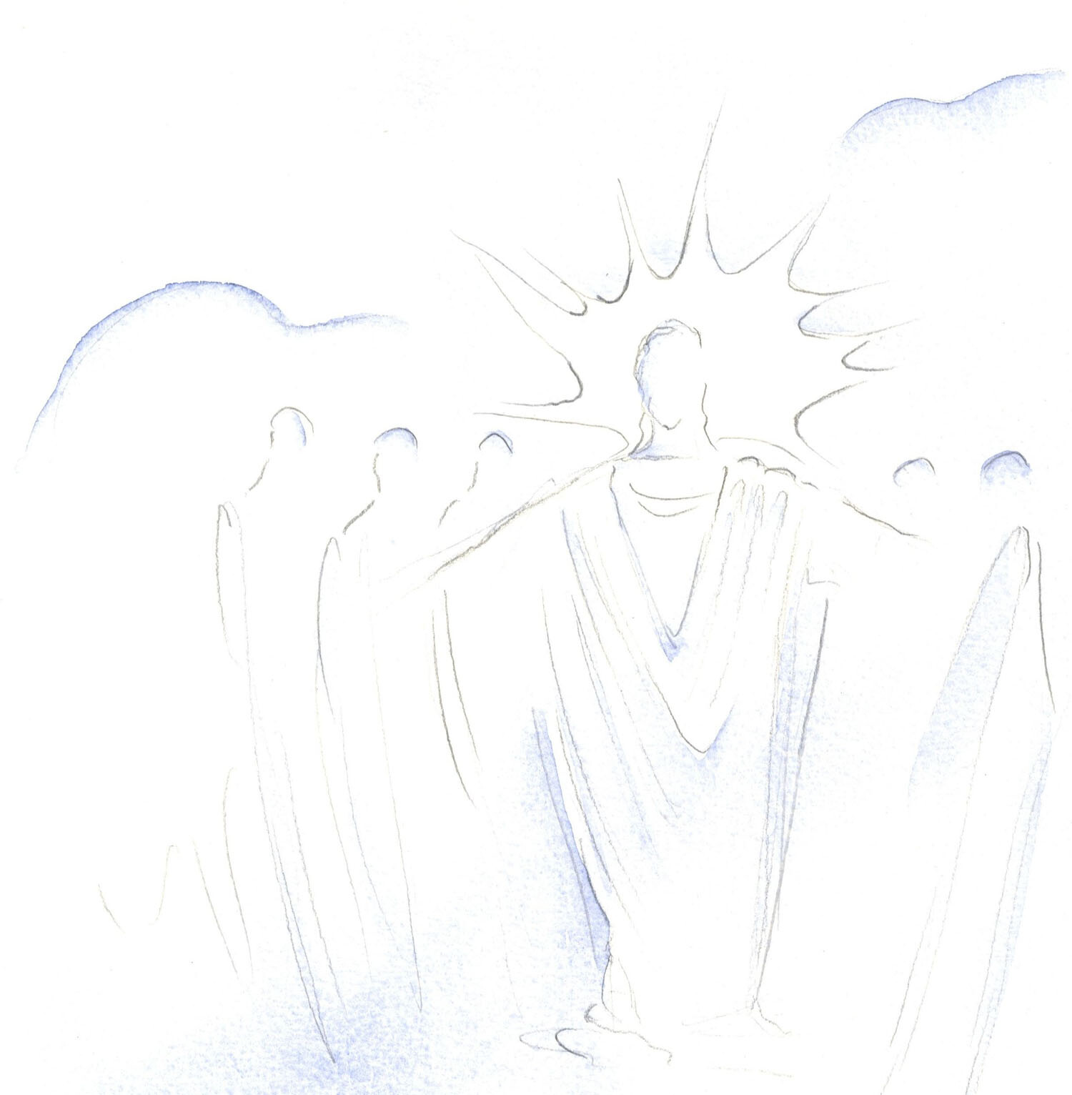 Christ, who is the door, leads us to and fro in Heavenly company.