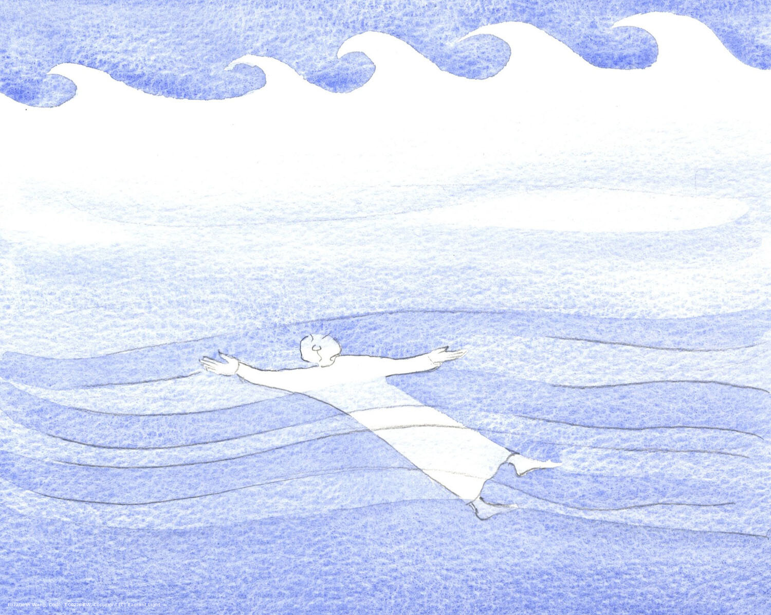 We can glide beneath the waters, untroubled by surface storms, if we pray with confidence, even in our weakness.