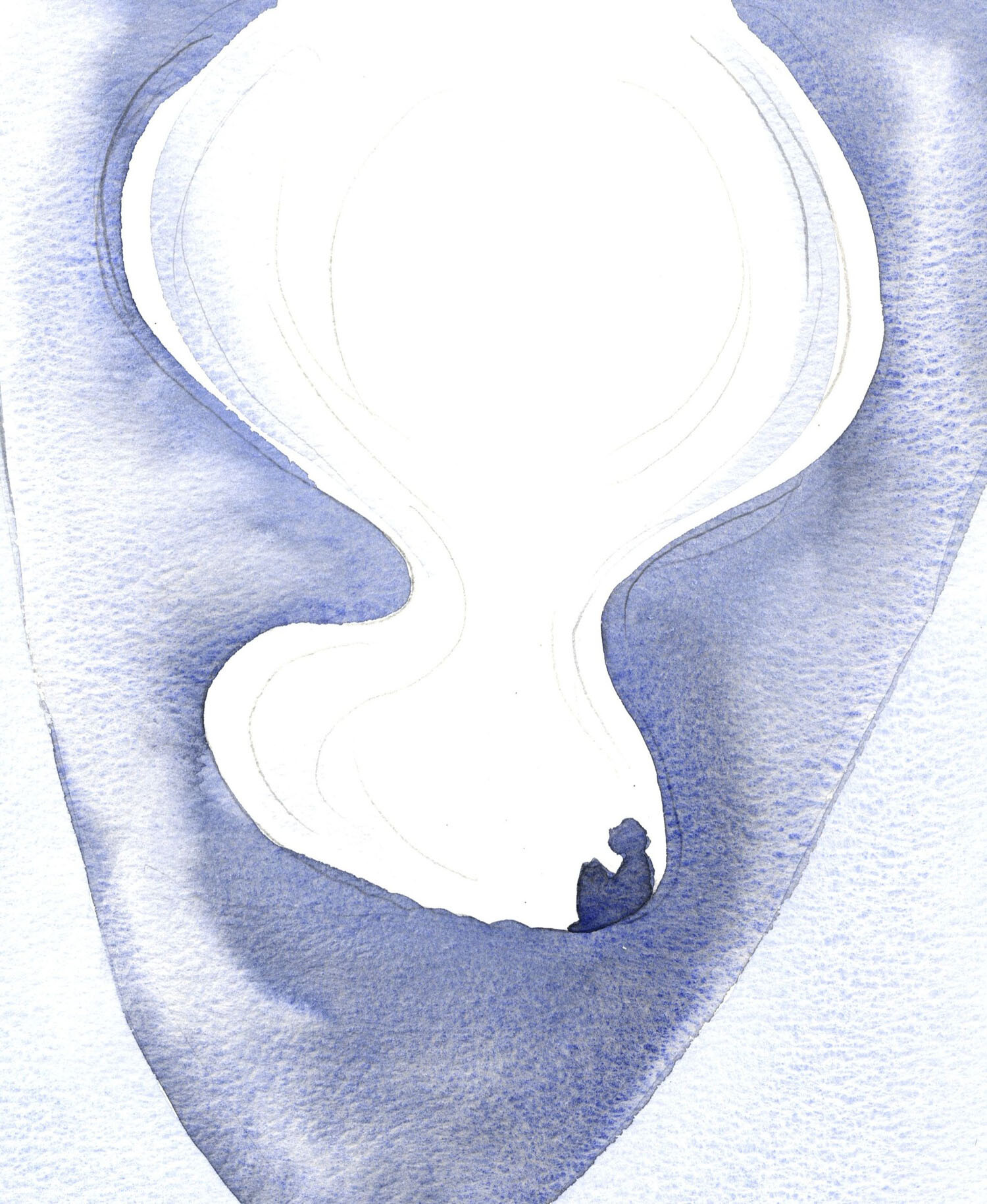 The Soul as a Cavern: I saw the soul as a cavern, being enlarged, as Christ opened the soul to the Light of Heaven, through my prayer and His grace and kindness.