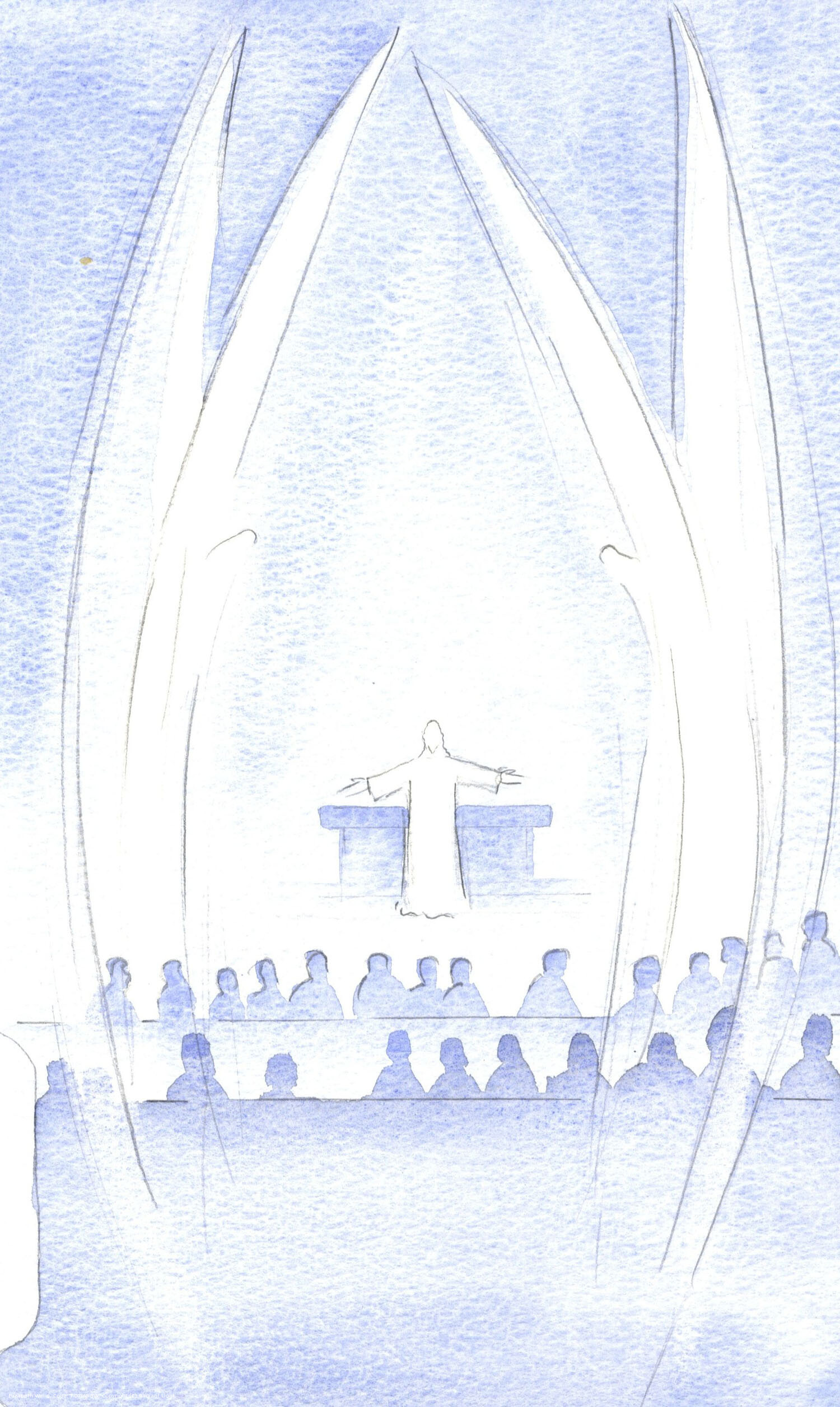 Christ our Risen Lord was Present is us, in His glory and power, guarded by His Holy Angels