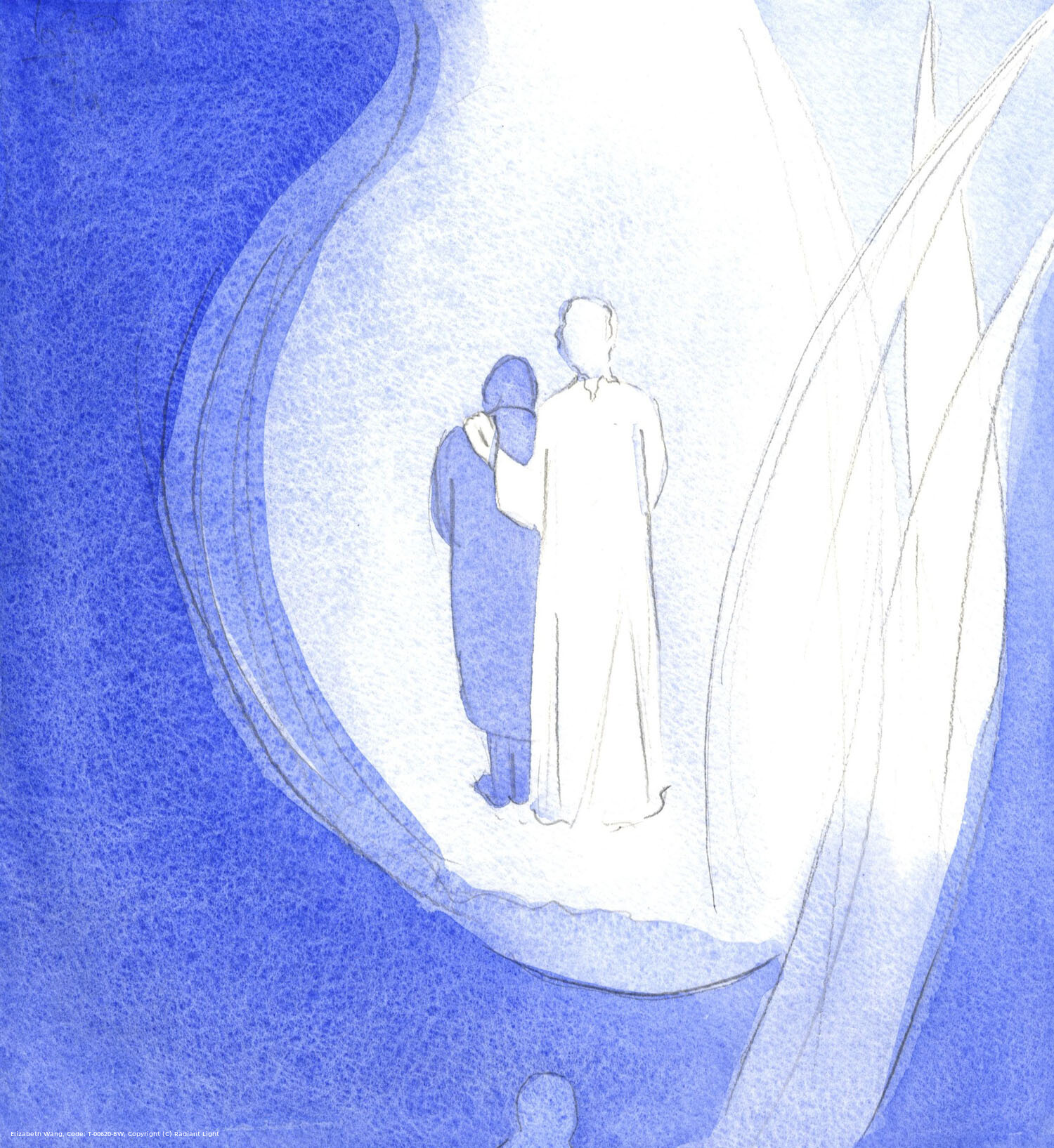 He strolled around His little Kingdom, which is my soul, comforting me, as His angels stood by.