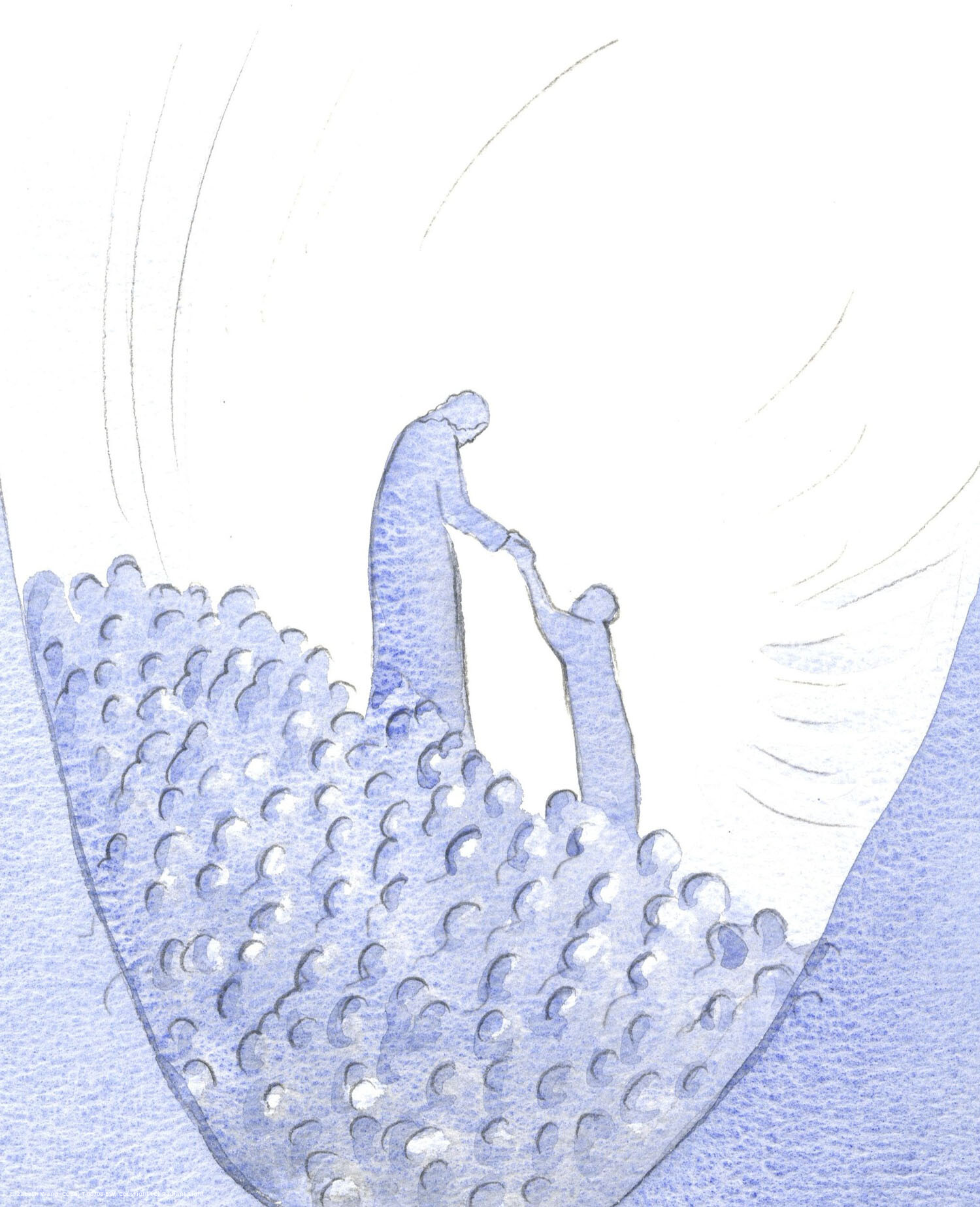 Christ lifted me up, to join in His offering of praise before the Father.