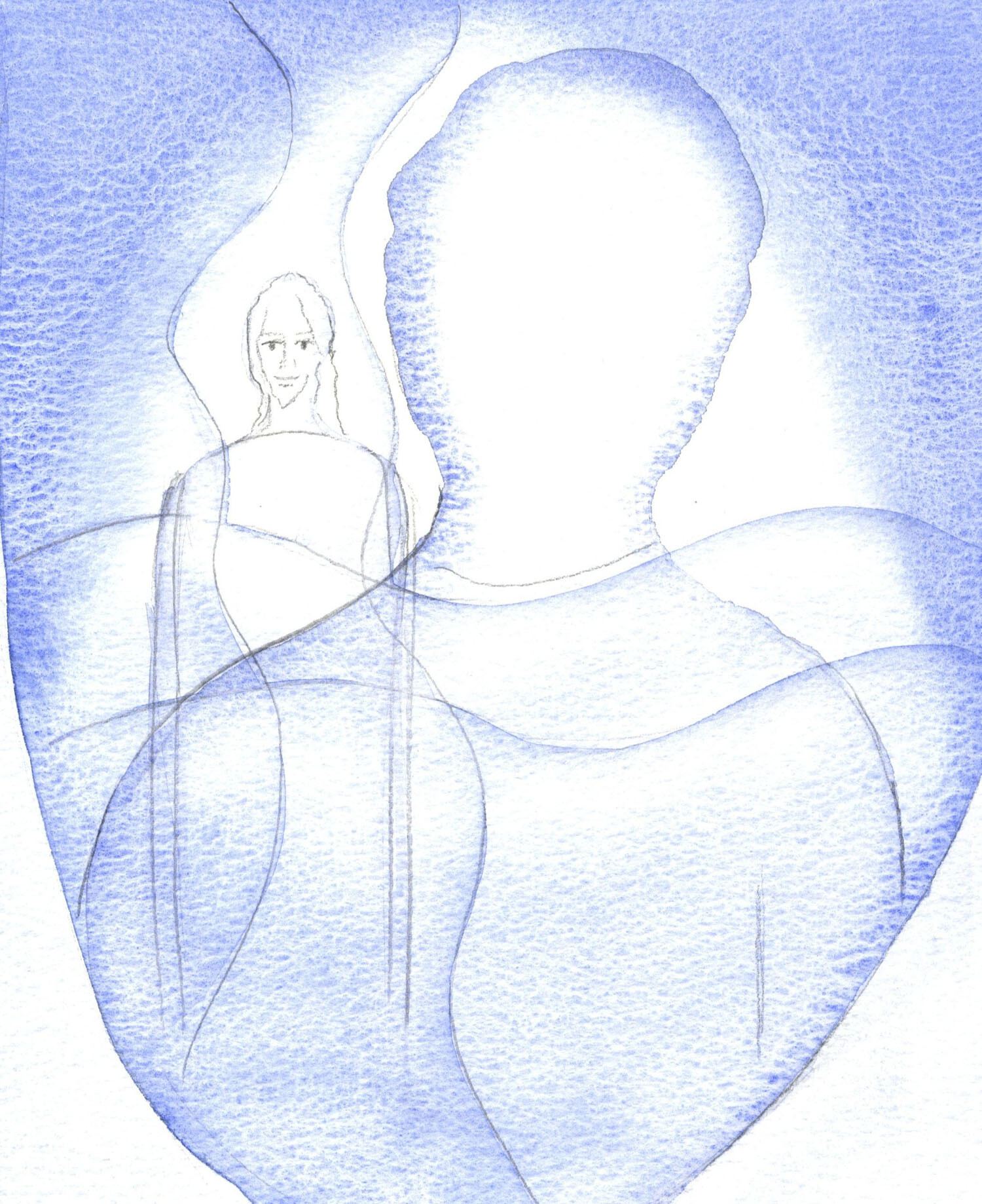 I saw Christ's Radiant Presence, behind my thoughts and memories.