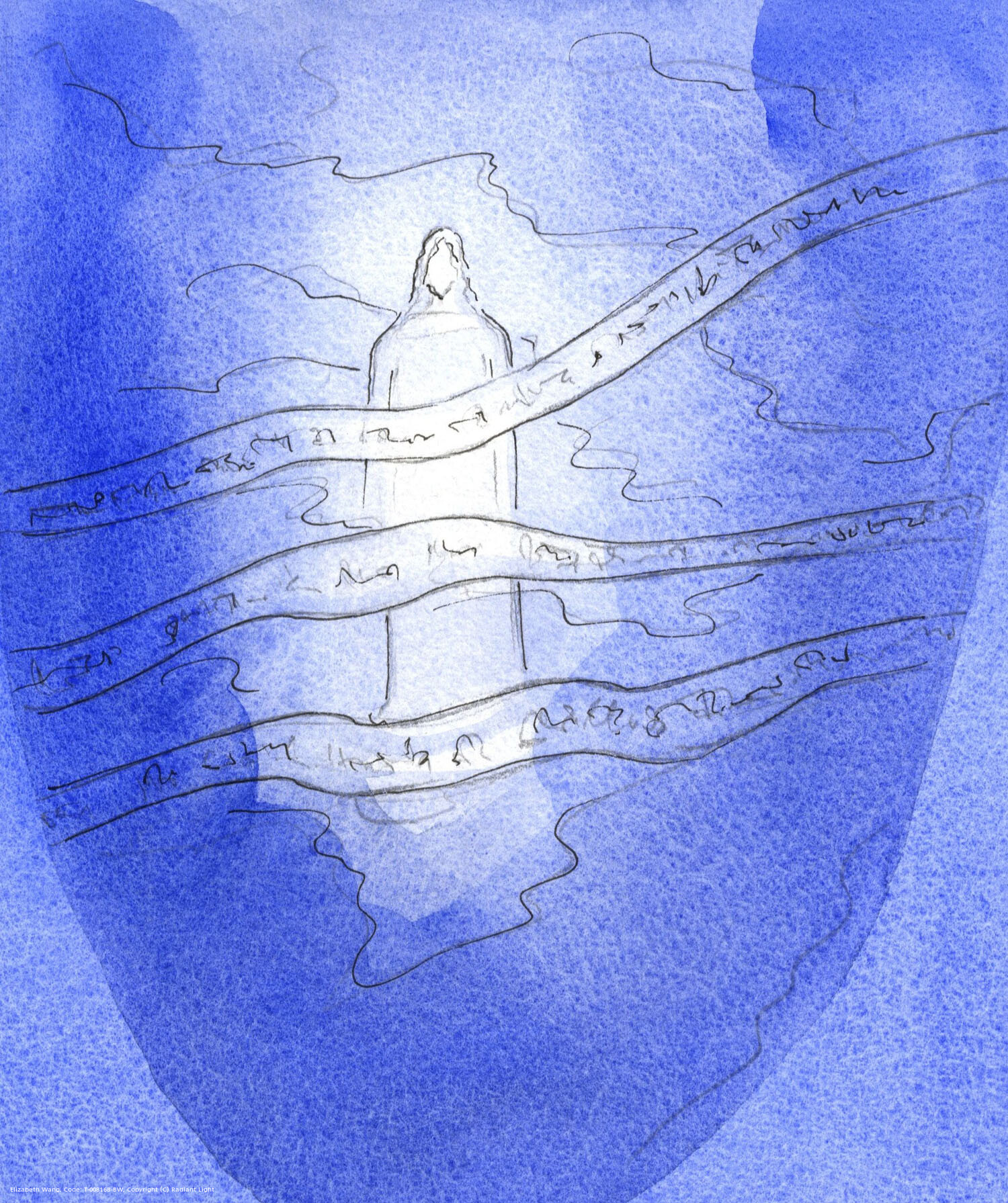 I saw Christ's Radiant Presence, behind my thoughts and memories.