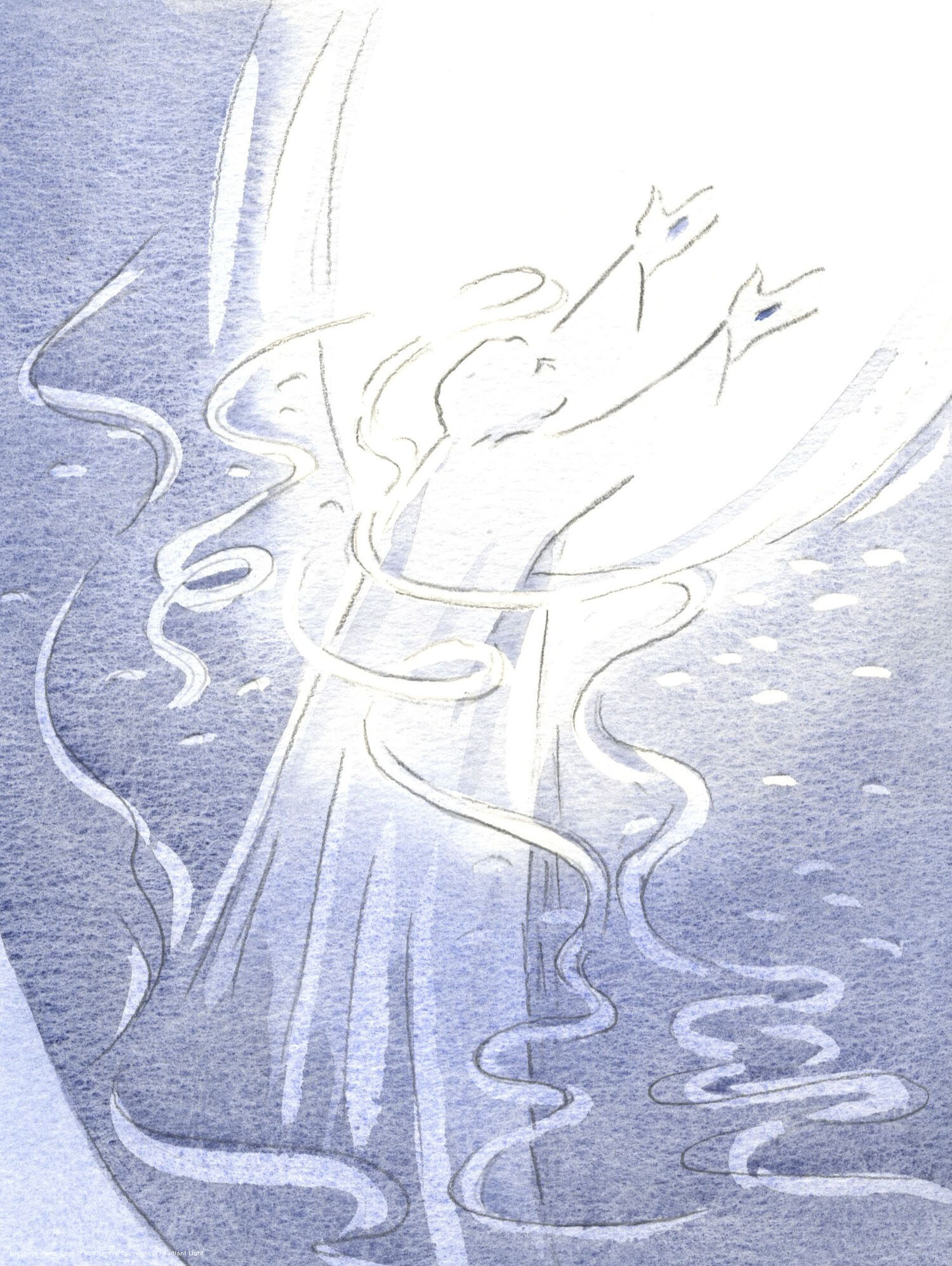 I saw Christ, like a bride with His people - lifting His people to the Father, beribboned in gladness and joy.
