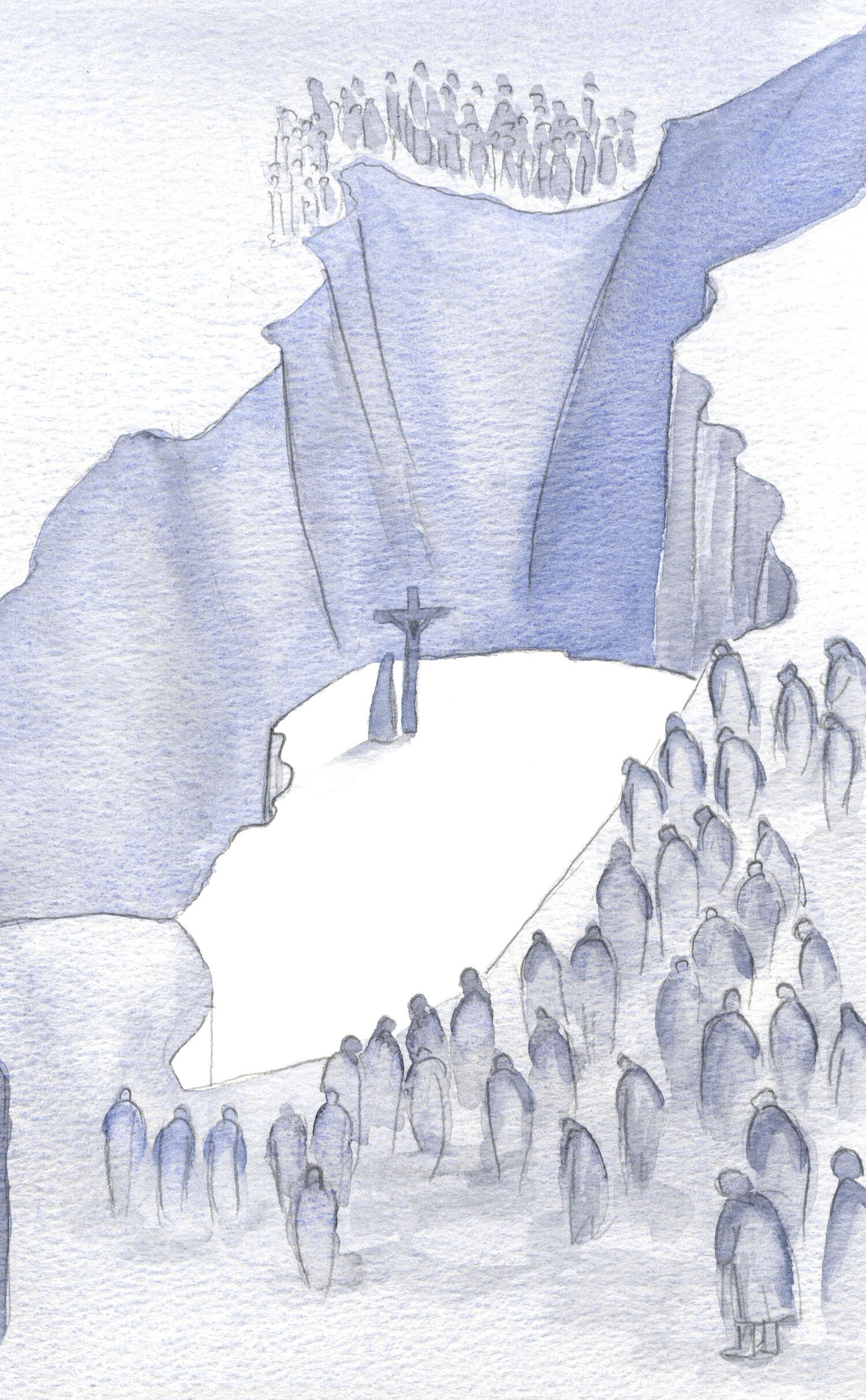 What a chasm lies before us at Mass, as we are made a part of the One Sacrifice for sin, united with that past age when Christ on the Cross to save us.
