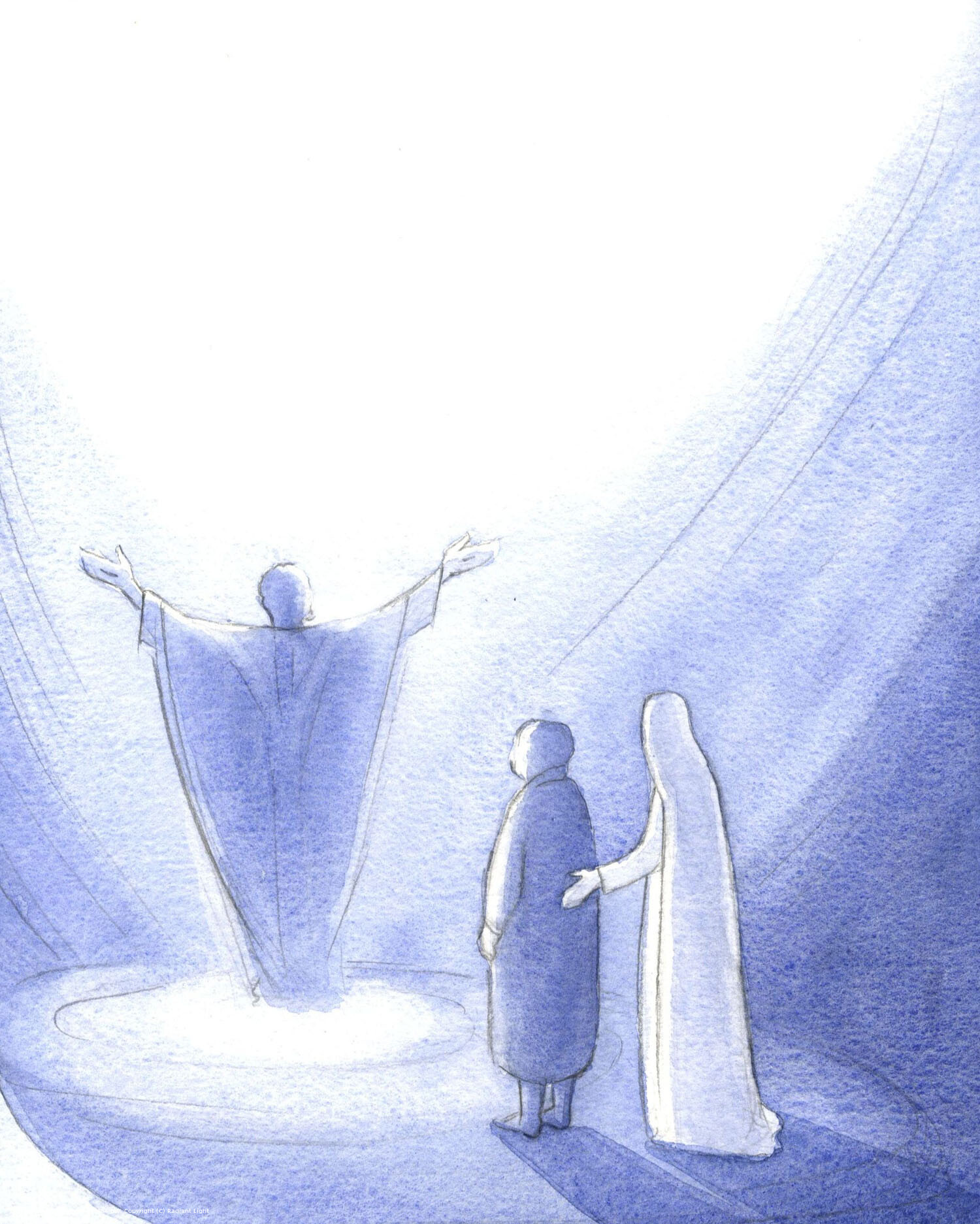 Our Blessed Lady shepherds forward each one of us, encouraging us to pray with Christ to God our Father.