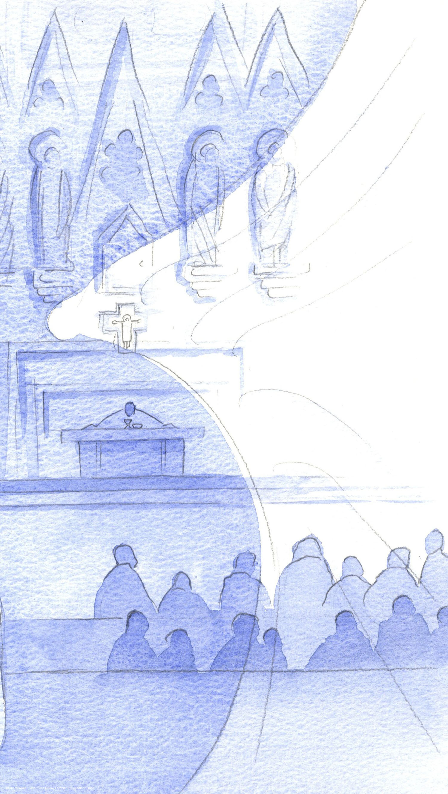 The whole church building is thronged with Angels; we brush them at every moment.