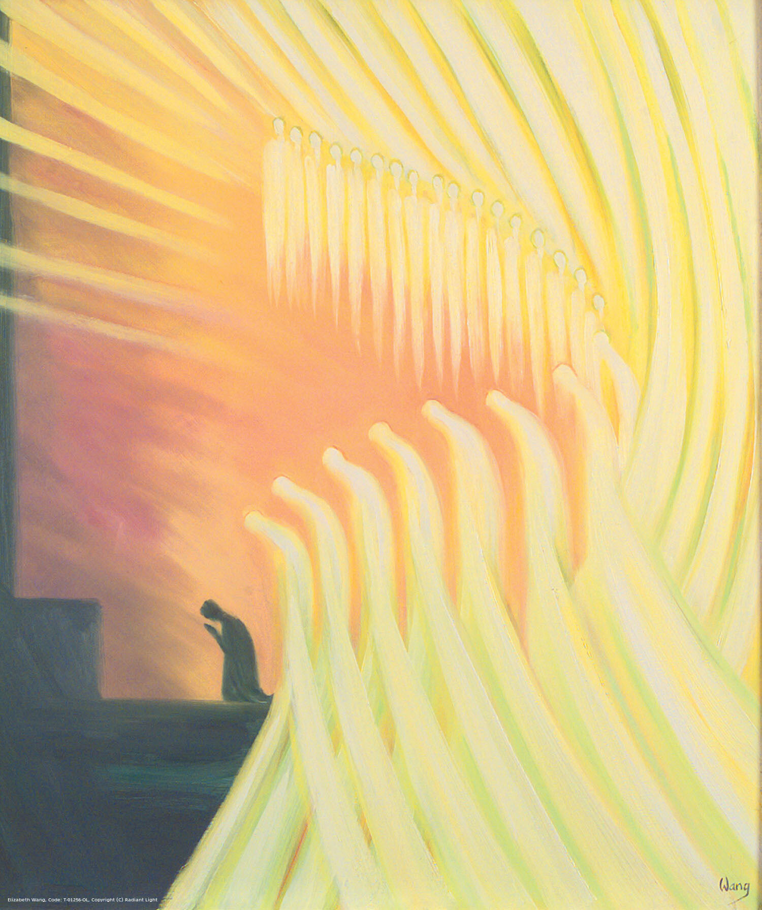The holy angels bow with us in reverent prayer whenever we give glory to God
