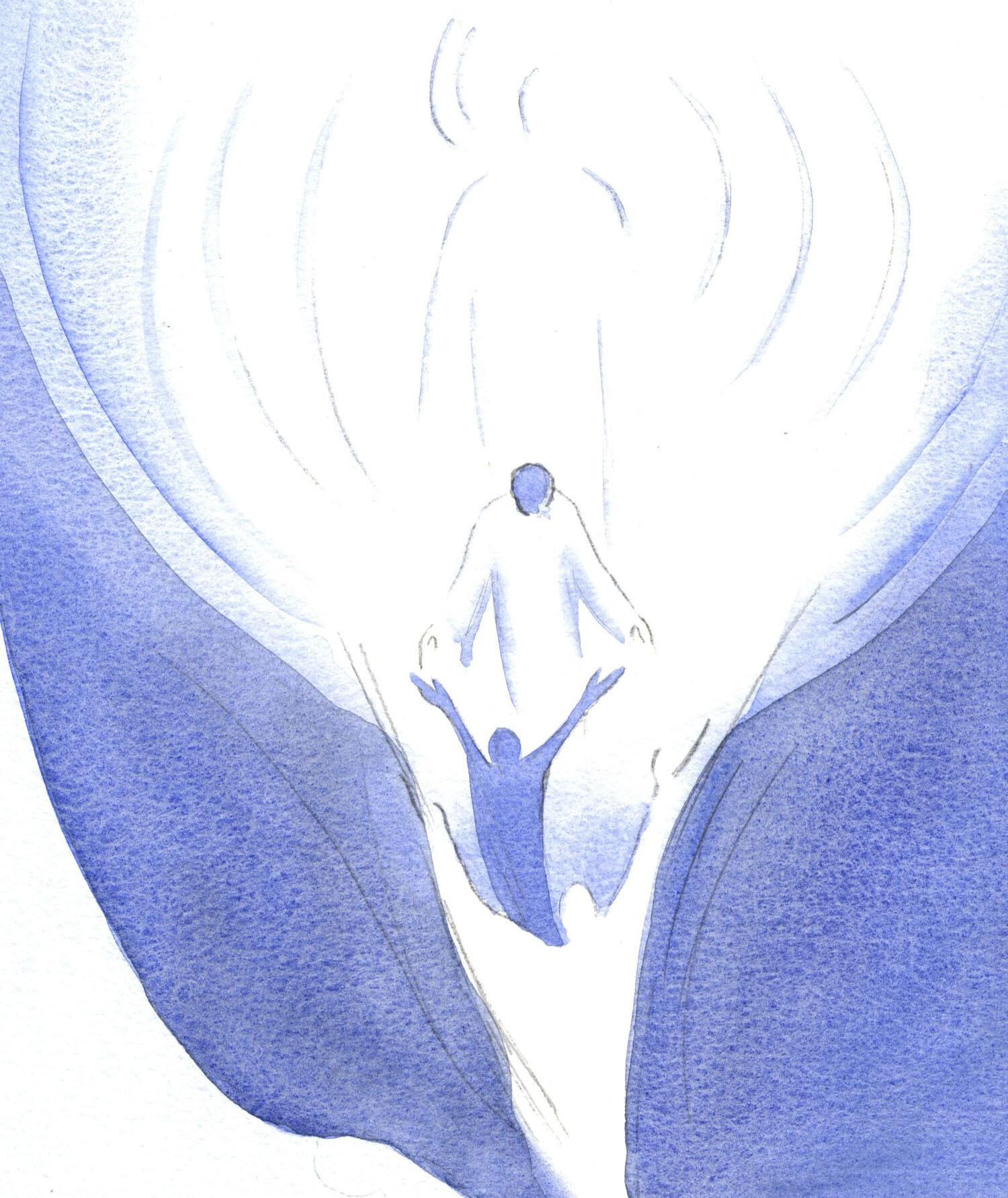 Christ leans from Heaven and draws us, with the power of the Holy Spirit, to the heart of God