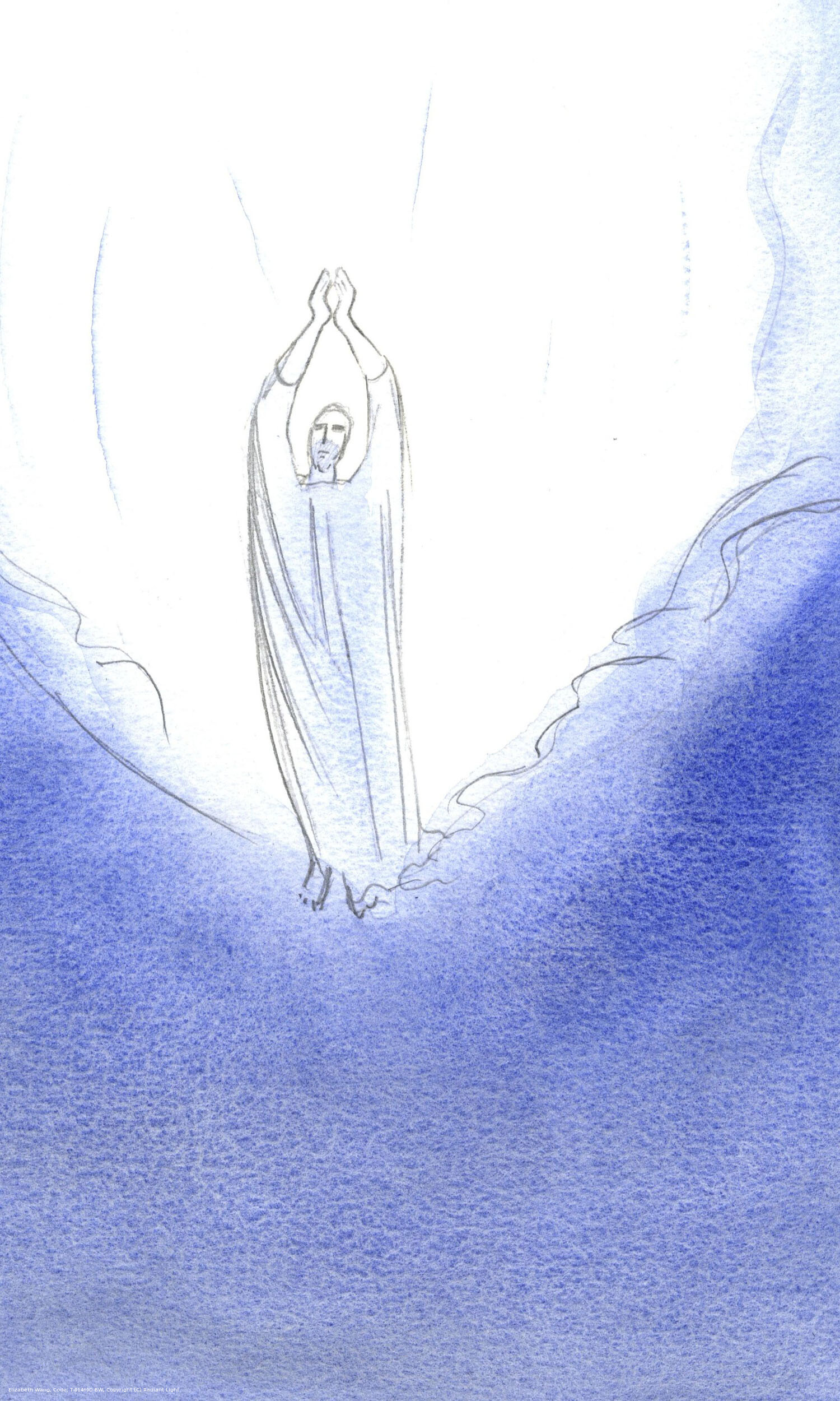 I saw Christ standing on the brink of Heaven, His arms outstretched in prayer: whatever I ask of the Father, Jesus in Heaven asks it for me.