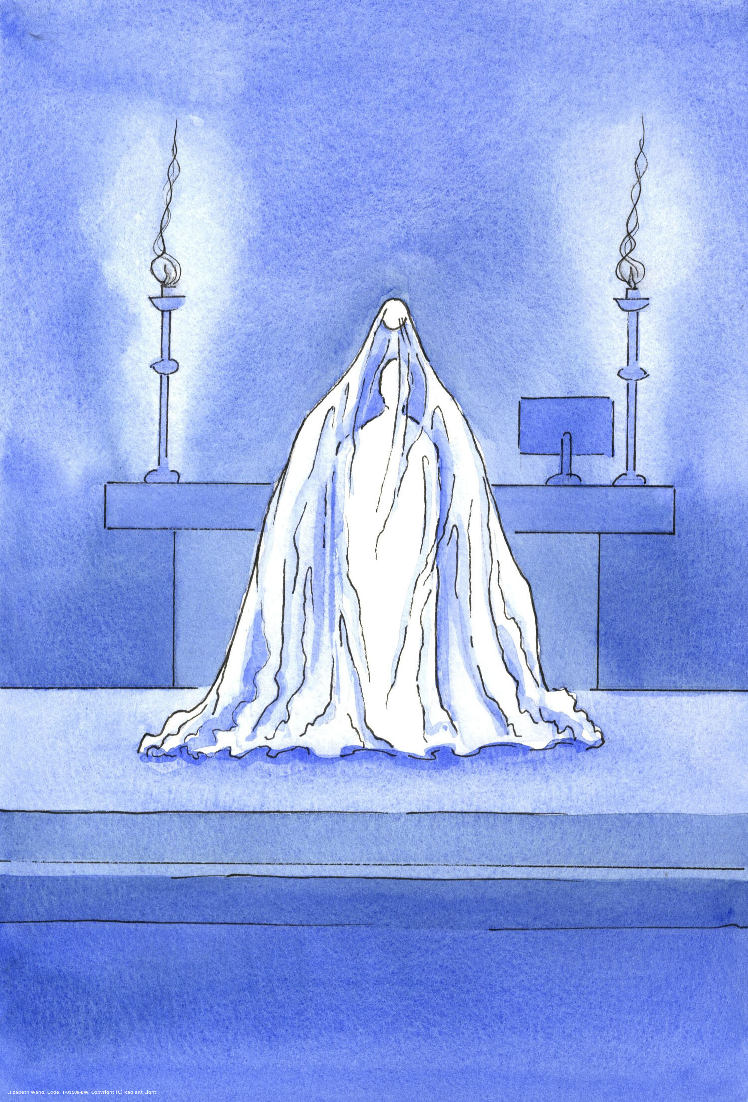 Christ is truly Present, but it is as if a veil hides Him from our gaze.