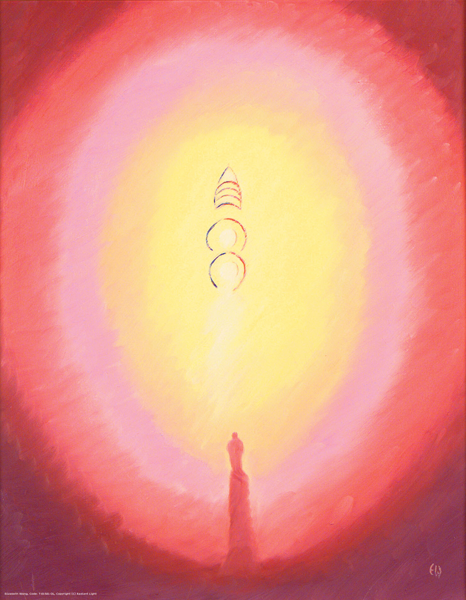 Saints and angels gather around the three Divine Persons; God the Father is 'crowned' with a triple-crown
