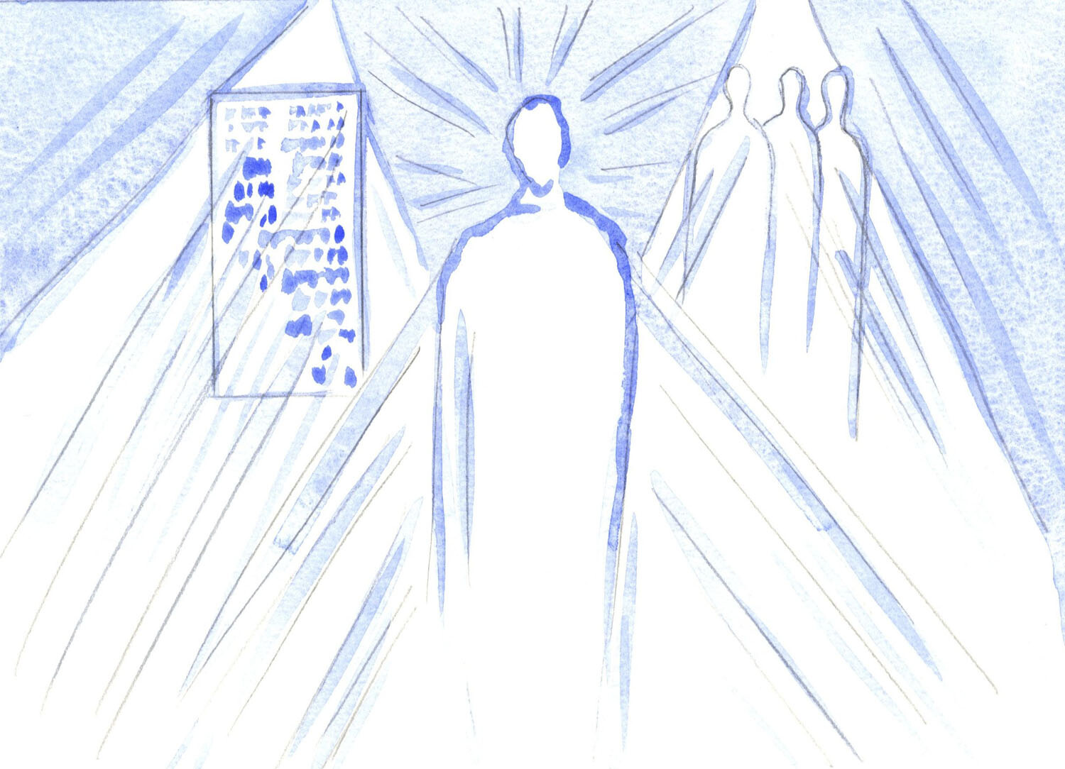 God, the source of all light and wisdom, nourishes us through words and through teachers; but in Communion, we meet the Divine Son, the whole Person.