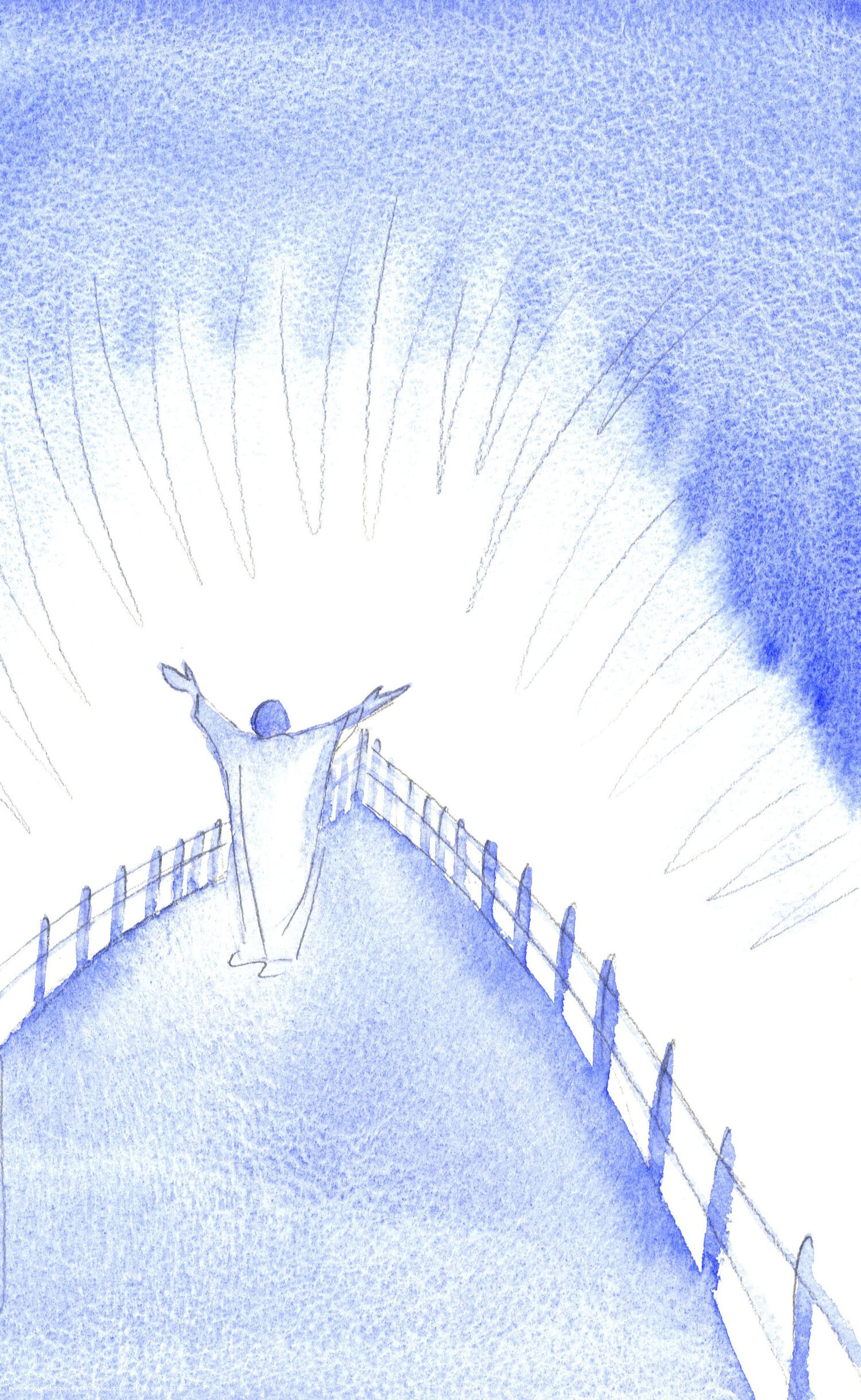 Christ is with His Church, during the Holy Sacrifice of the Mass, praying on our behalf. It is as if He is at the prow of a great ship, leading us into the mysterious embrace of God the Father, in the Spirit - preparing for our eternal home.