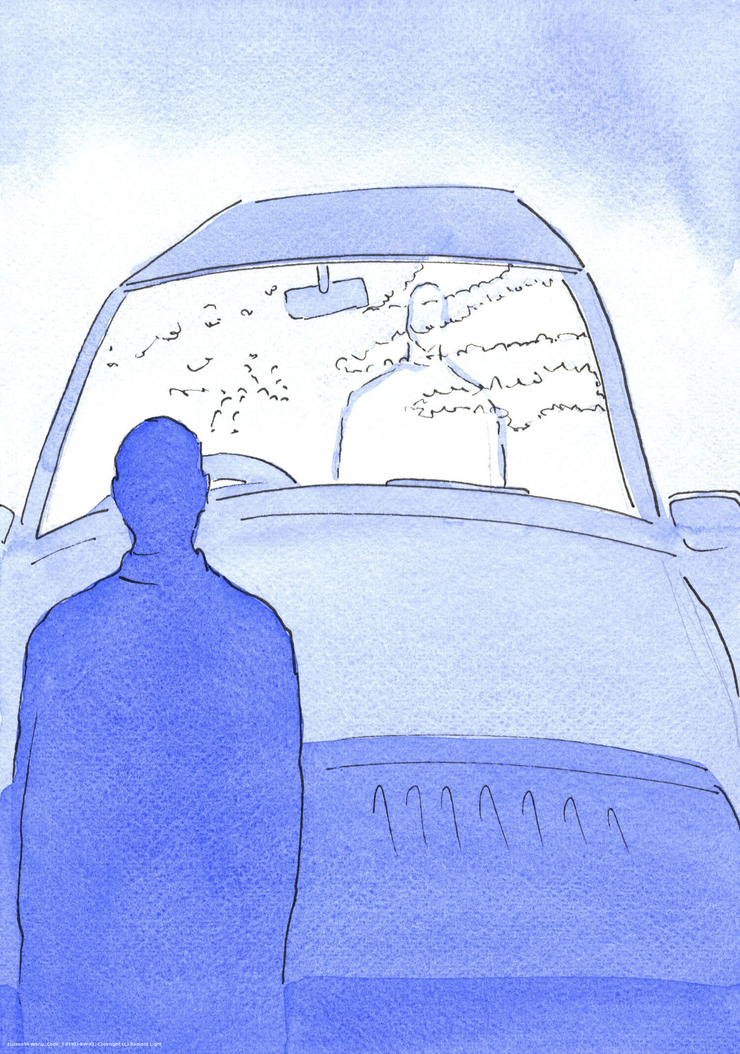 Through sin or dissent, a blow has shattered the clear 'windscreen' through which some people strain to look at Christ.