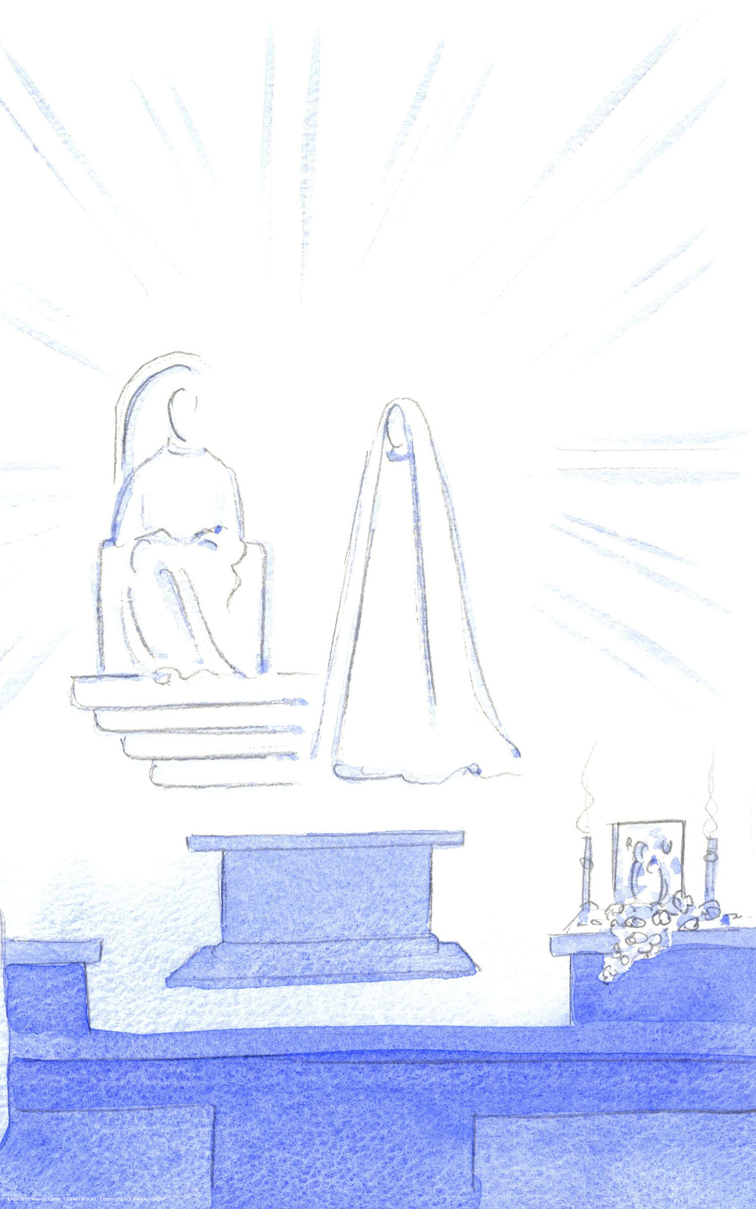 Just as, for an earthly party, we have guests, music and light, so Heavenly guests attend the 'party' which is our novena and benediction!