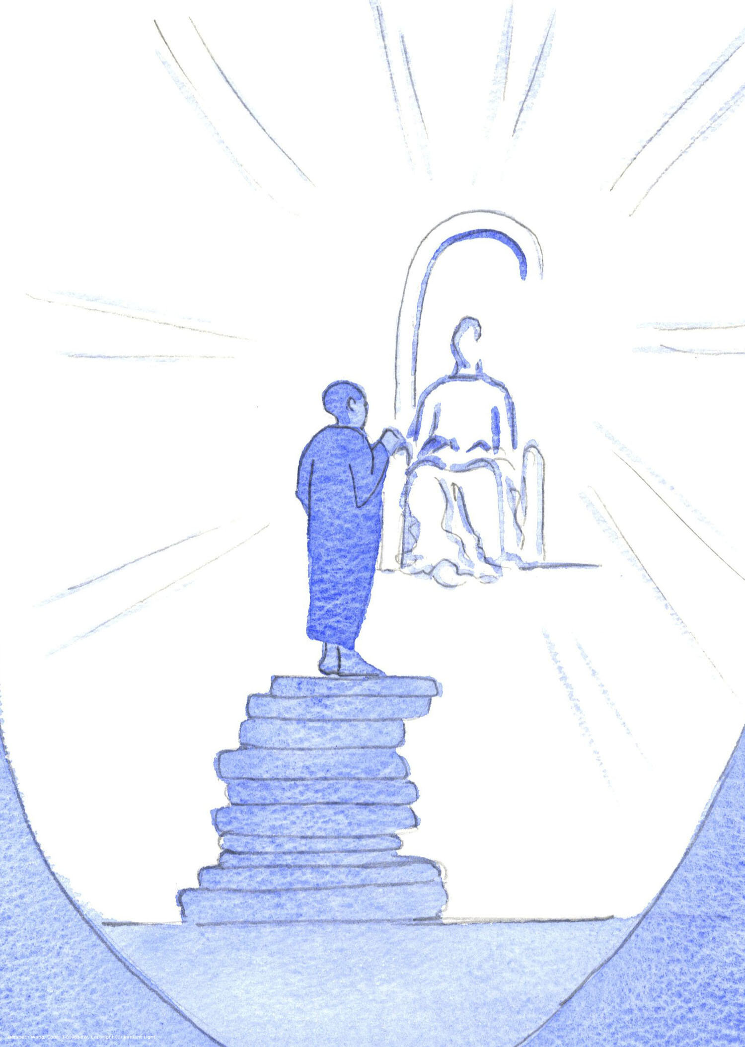 By freely putting down our burdens in Christ's Presence, it is as though we build a stairway to Him, and move closer.