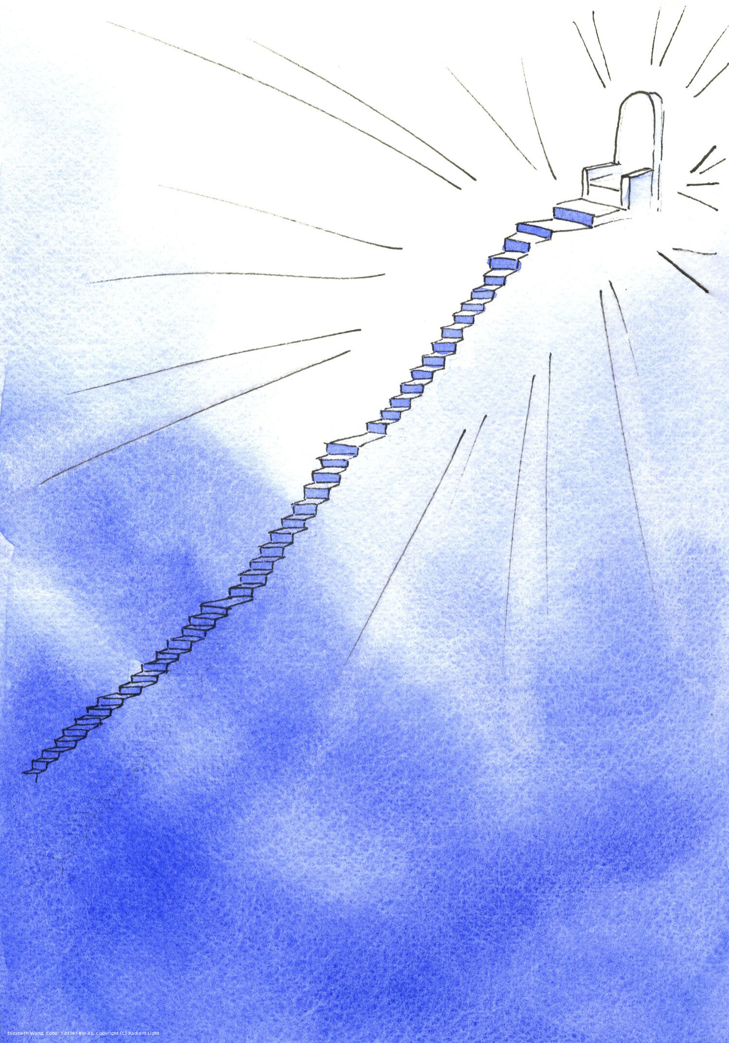 In the spiritual life, a staircase lies ahead, very steep, yet with resting places. At the top stands God's throne. The way is clear.