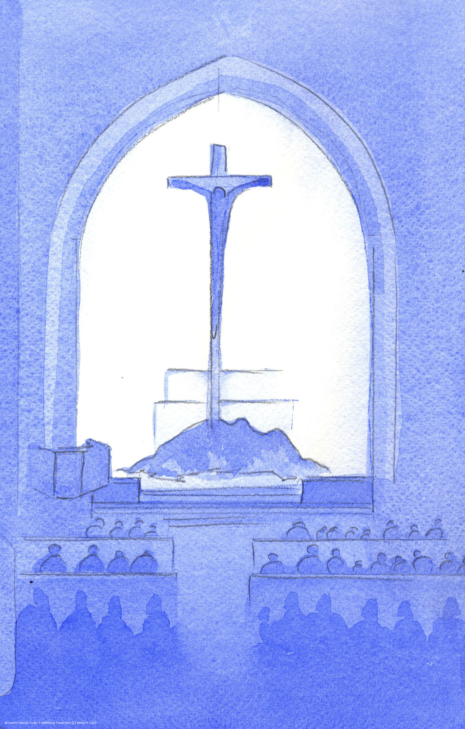 Christ offers from our sanctuary the same Sacrifice as that which He offered from the cross: a complete self-offering to the Father.