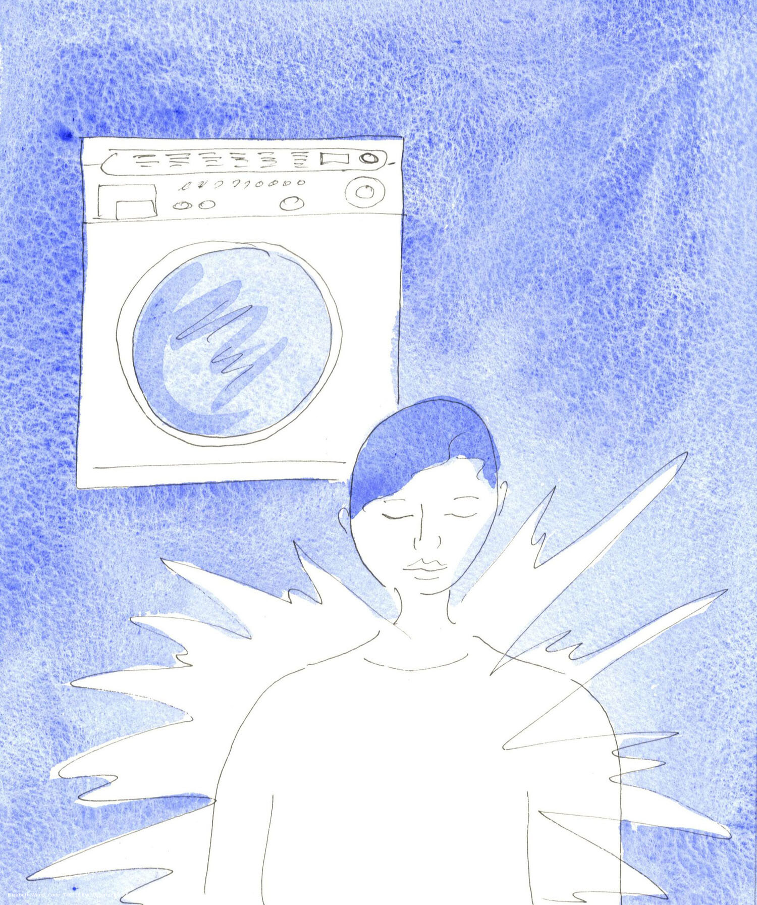 A washing machine's interior is kept bright and shining through the movement of the clothes in it, in frequent washes. In the same way, a soul's 'interior' is kept bright and clean when active in good works, for love of Christ. By good works, prayer and penance we purify our souls and increase the inner splendour given to us by Christ.