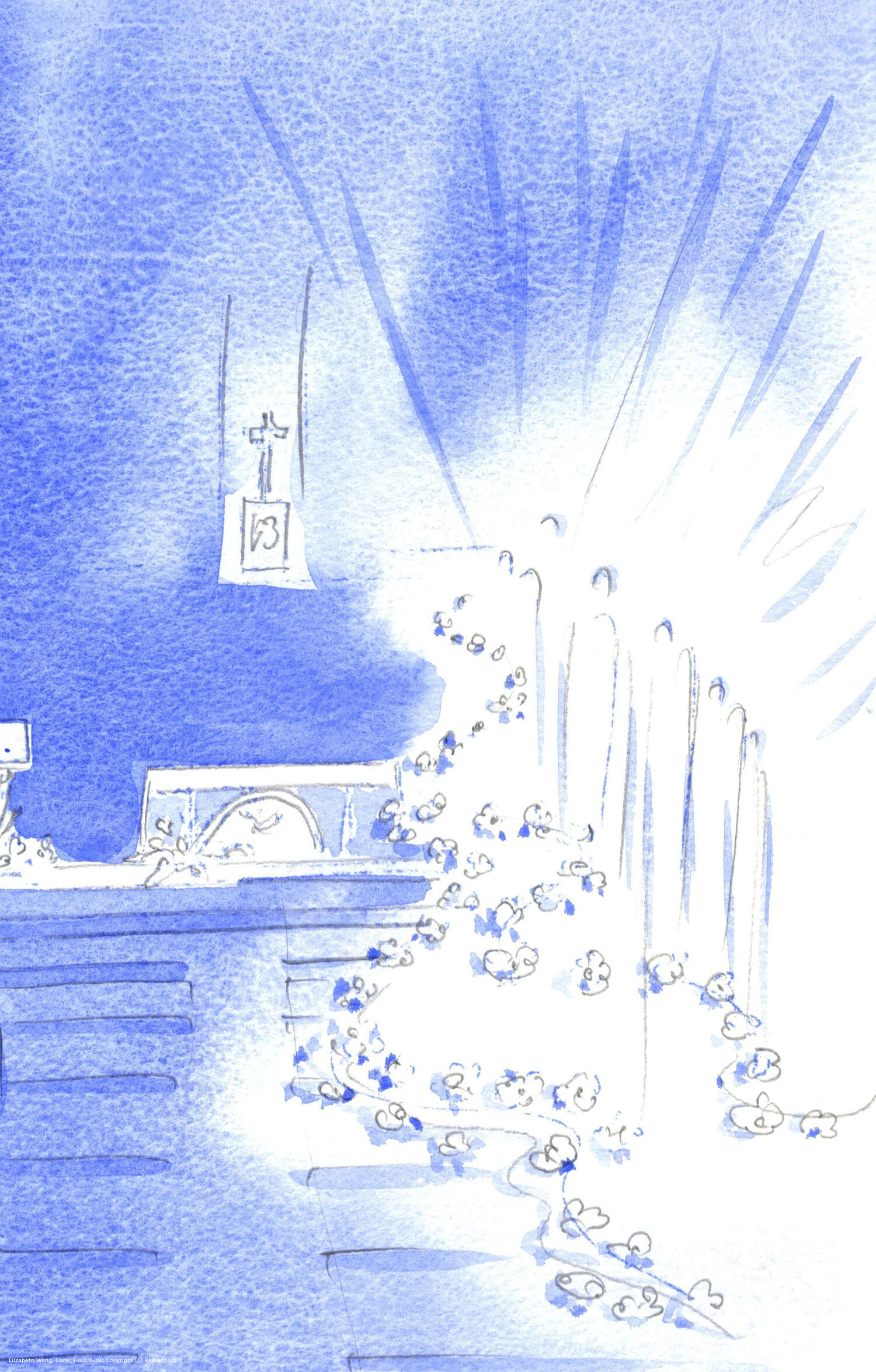 The Holy Angels were present: and were decorating the Church with garlands, showing Heaven's delight at an ordination.
