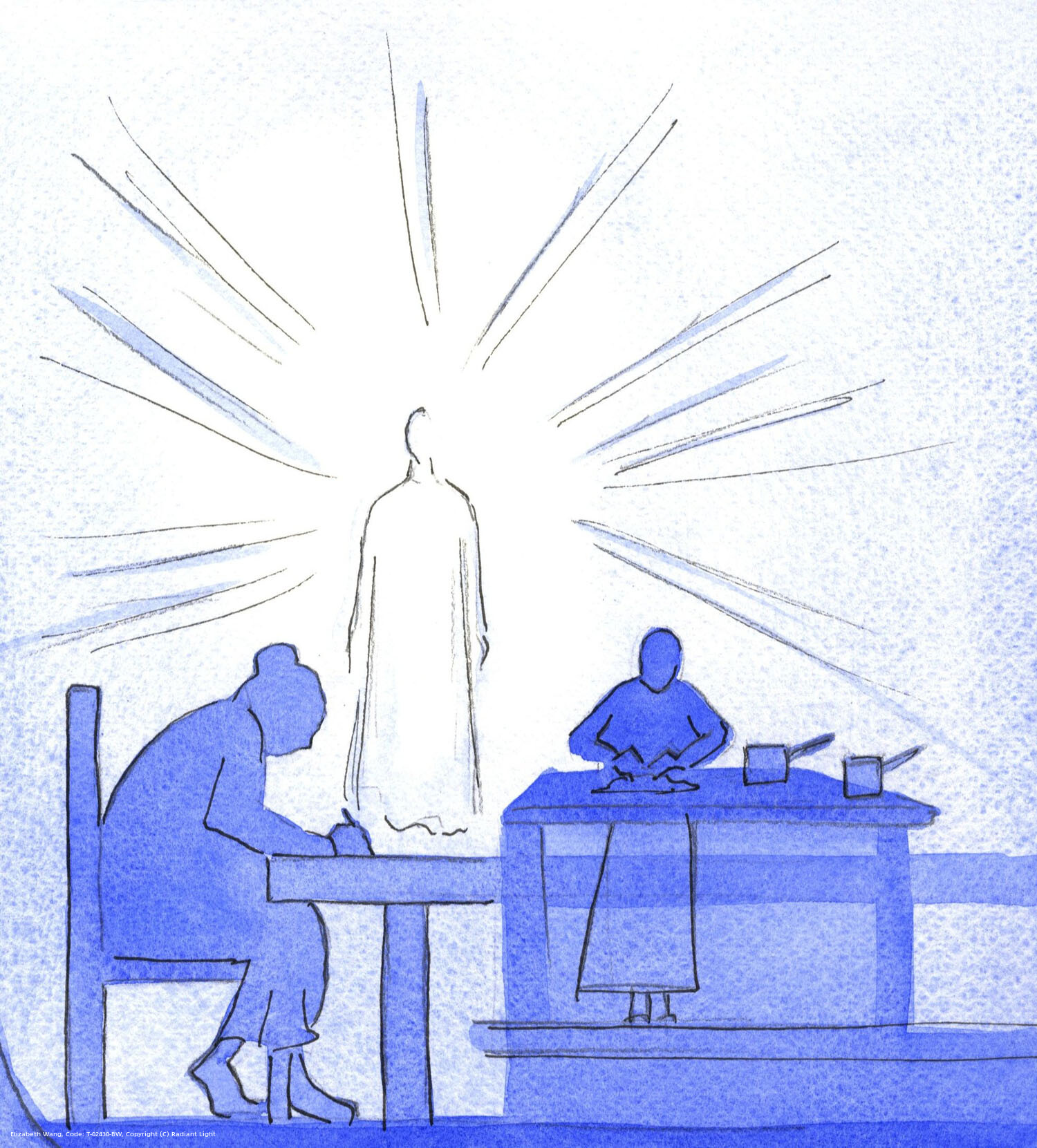Christ assured me that he looks on lovingly as I do my simple duties (as I write Christmas cards, or cook a meal) through love for God and 'neighbour'.