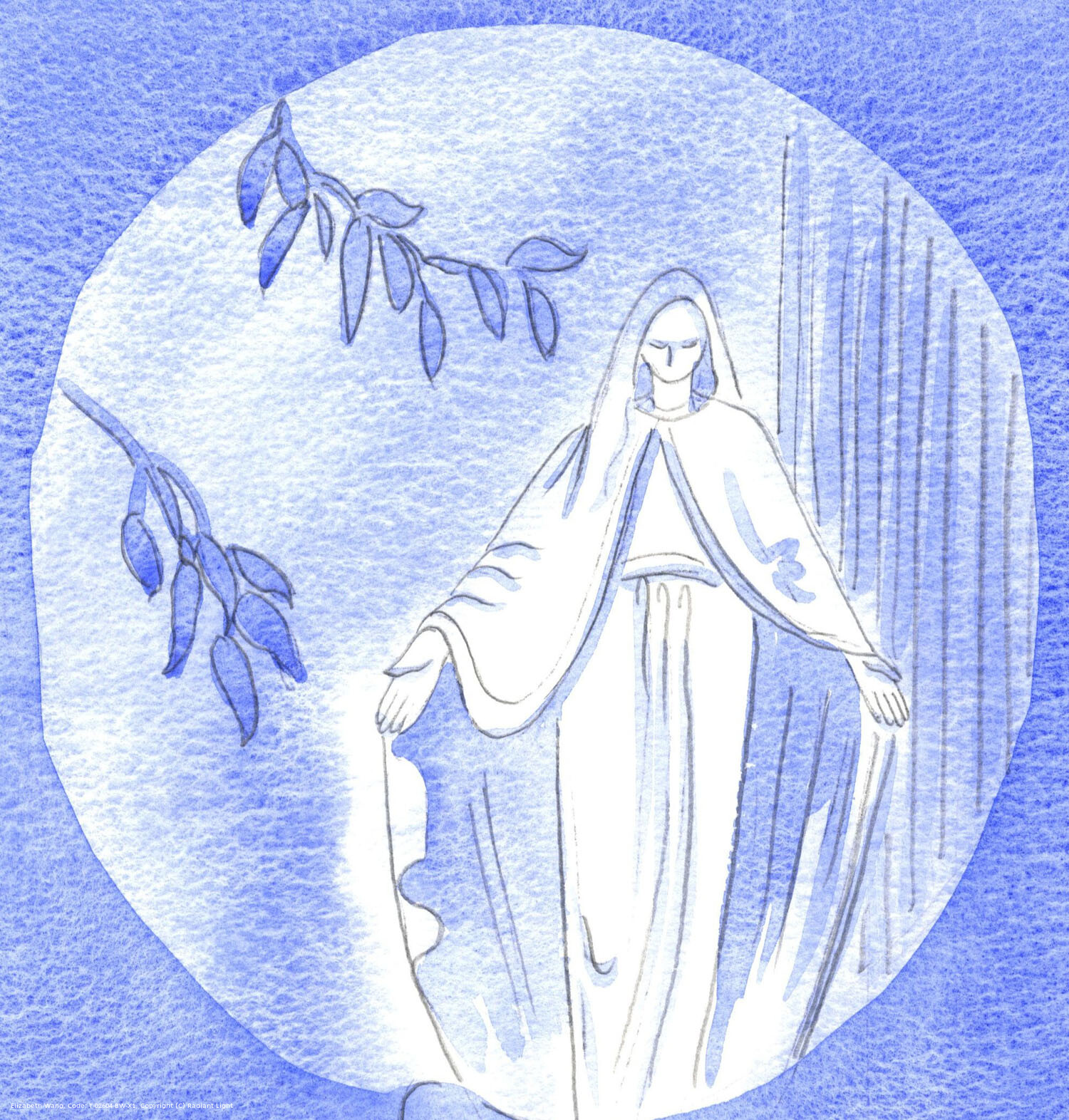A Statue in the Garden: Here, we can see Our Lady's open-hearted approach to God. She always asked Him: "What would you like me to do?"