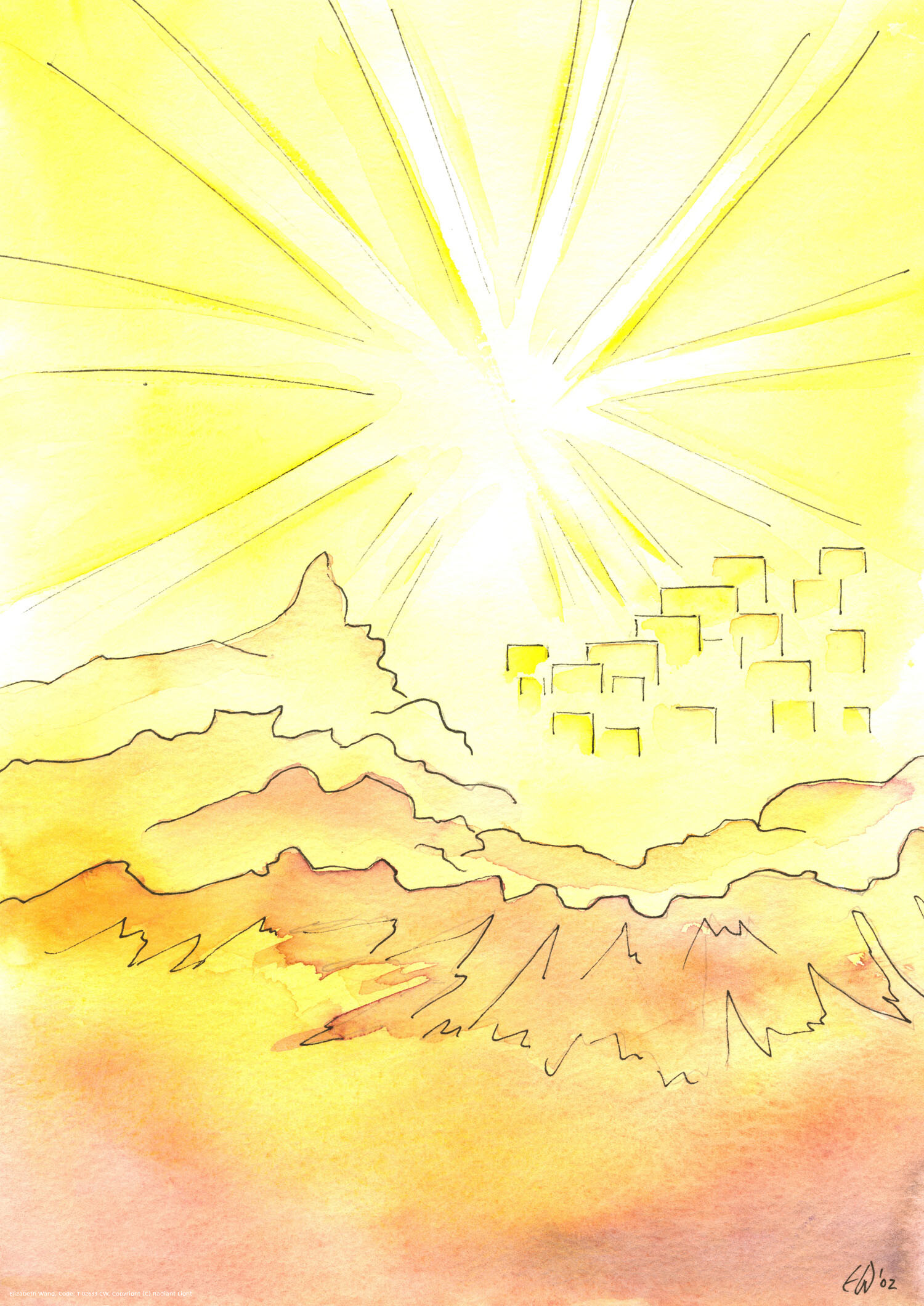 To live on earth in blissful union with God is to live as if at the edge of the Heavenly City, on the mountain-top, far above the dark path below.