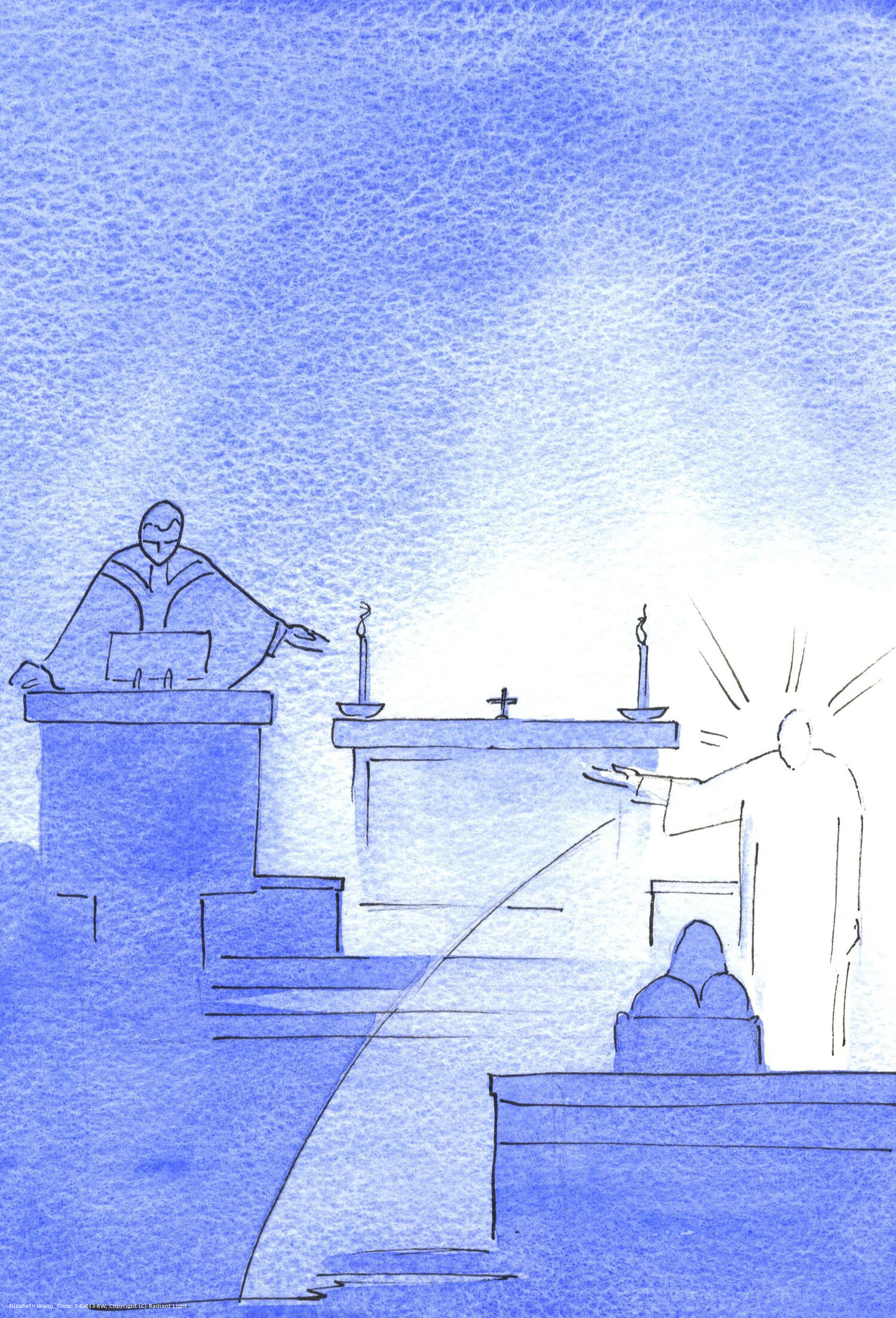 Christ appeared before me, his arm held up to indicate the pulpit where, he told me, truth is spoken about God and Man.