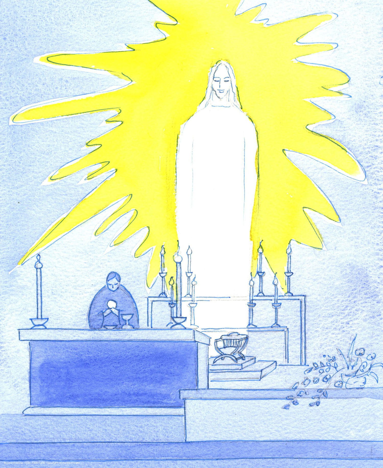 Truly, Christ our God is Present before us, Body, Blood, Soul and Divinity: Present in glory at every Mass to pray to the Father on our behalf. He is the Living Bread, come down from Heaven, for the life of our souls. On the feast of 'The Body and Blood of Christ', we pay Him special honour.
