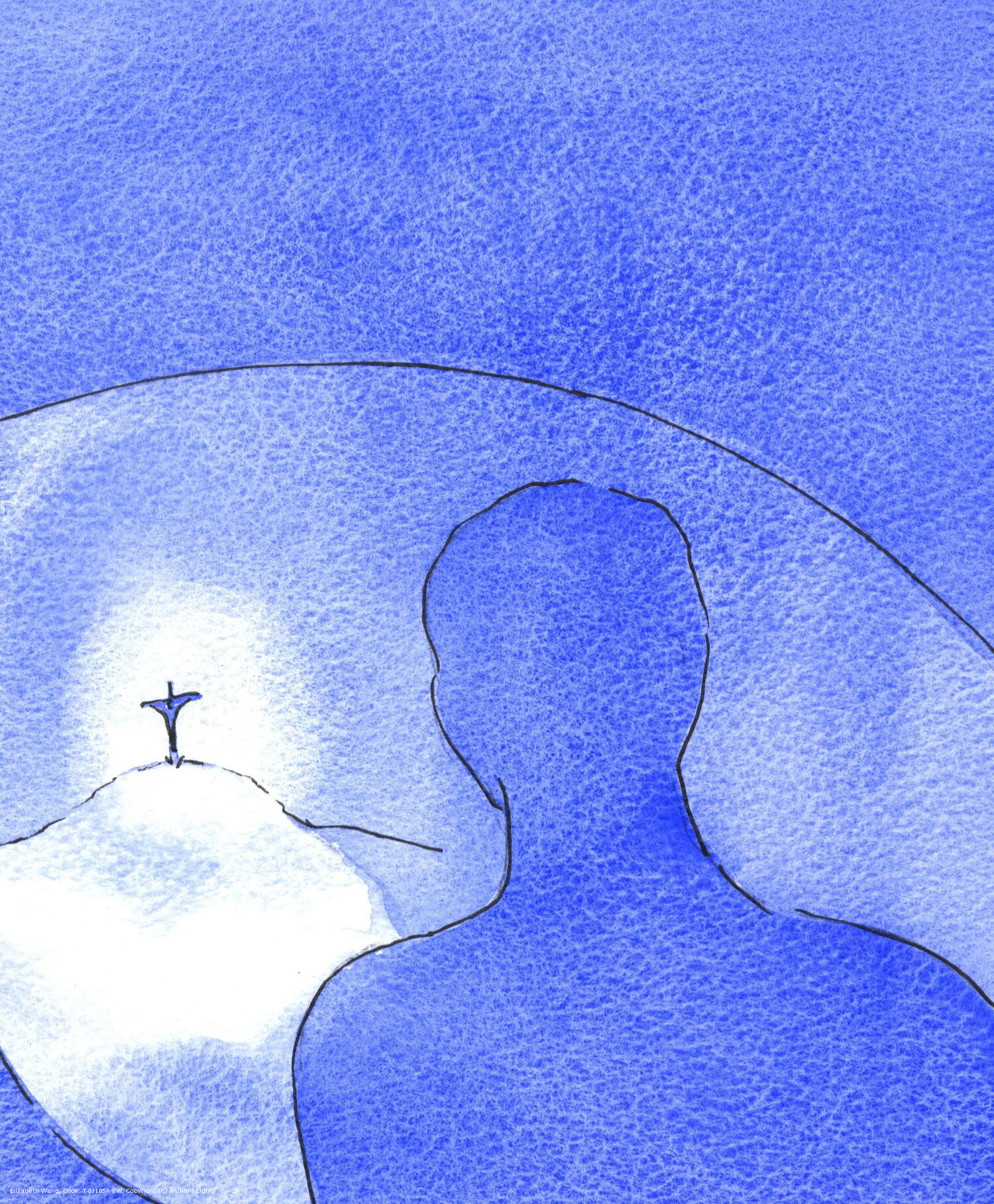 Christ's Light shone out, during His life on earth. From Heaven, the Father gazed upon a selfless, loving Man-God.