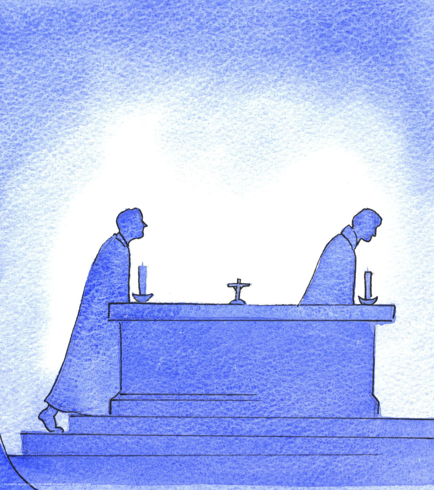 As the years pass, one priest leaves the altar and another follows in his footsteps to offer the Holy Sacrifice. The priest is called to preach, and to care for the flock: yet the greatest work of all takes place at the altar.