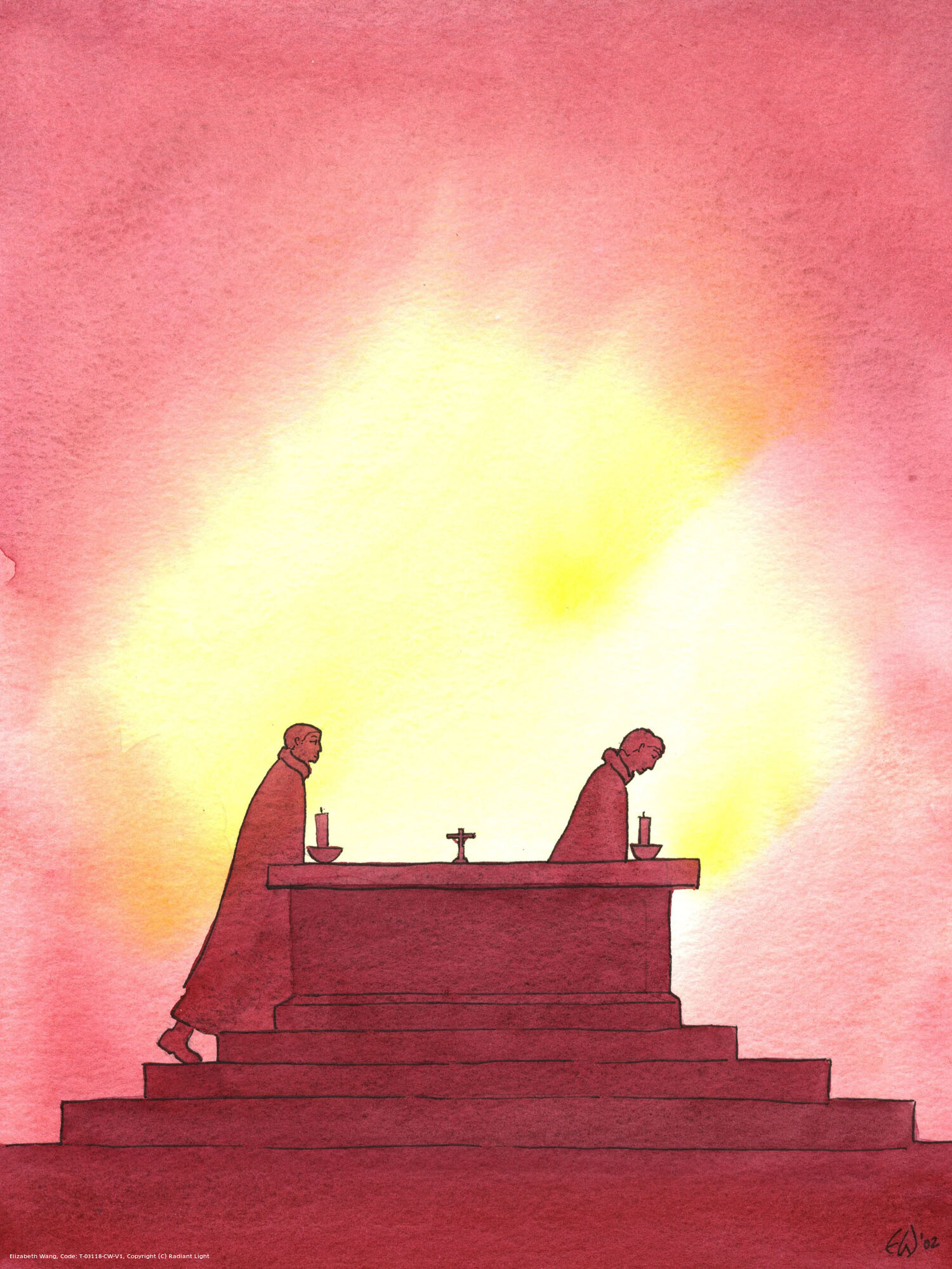As the years pass, one priest leaves the altar and another follows in his footsteps to offer the Holy Sacrifice. The priest is called to preach, and to care for the flock: yet the greatest work of all takes place at the altar.