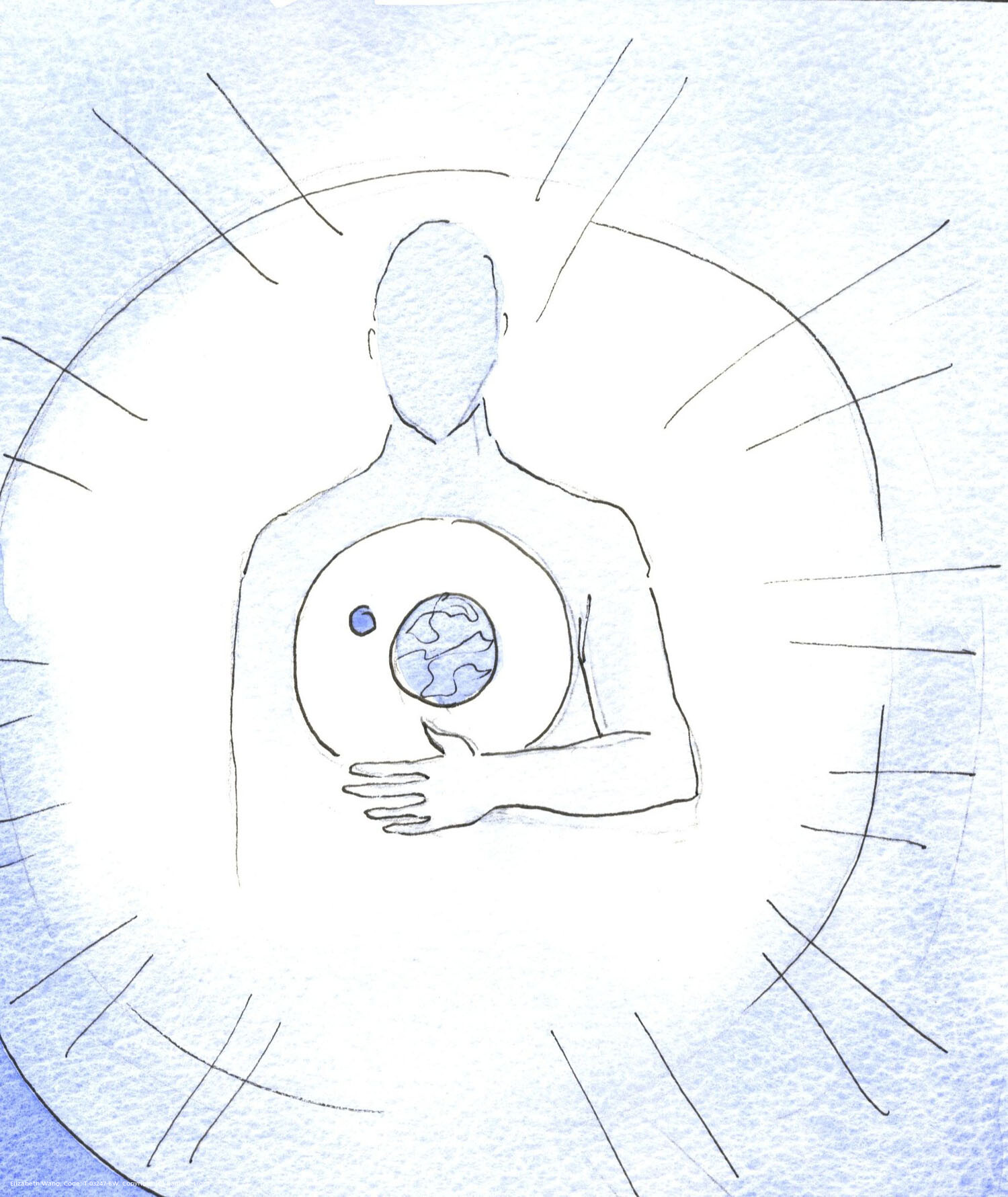 God who made us holds us in His 'heart', as He holds all creation in existence, through His infinite love.
