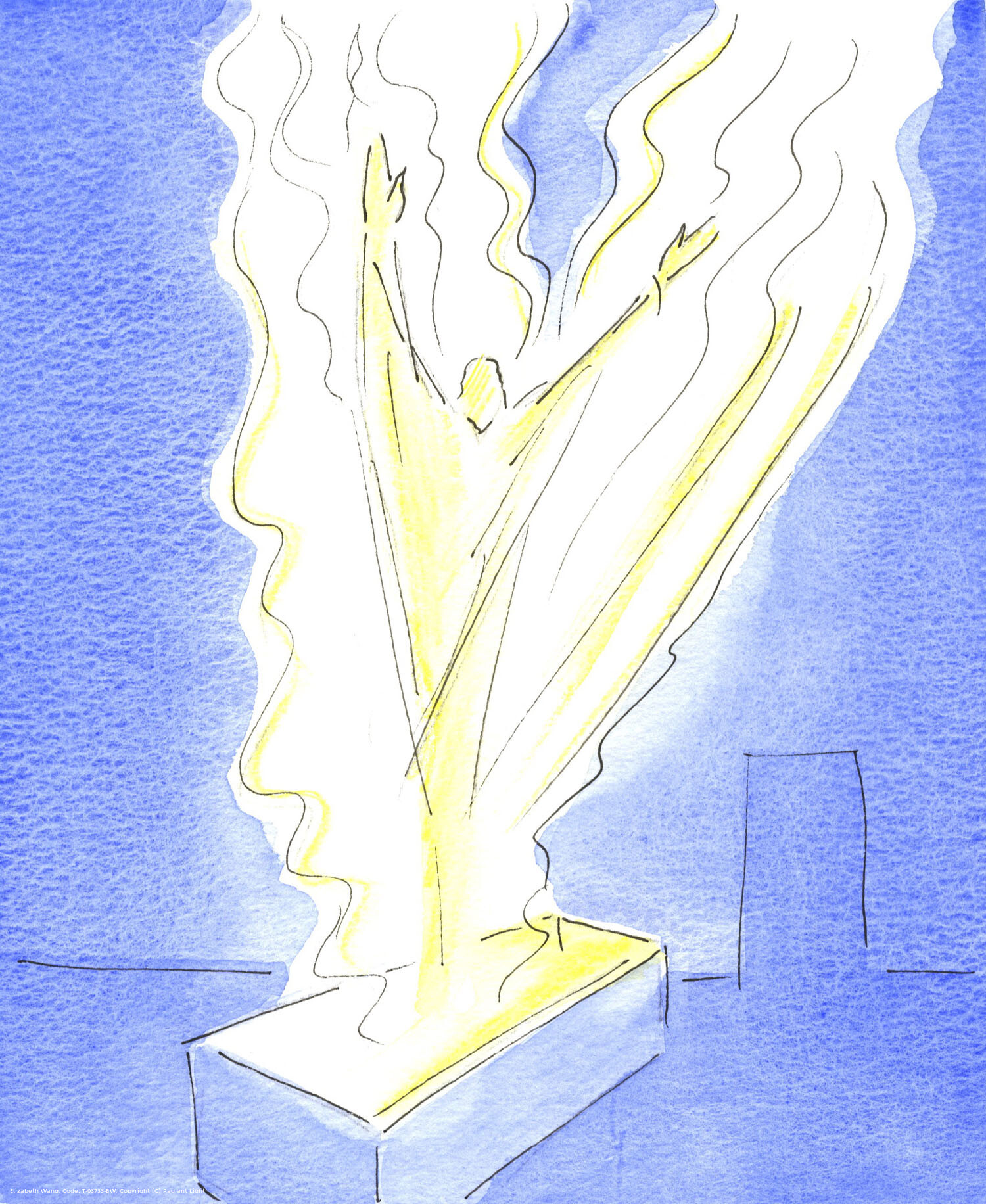 Christ rose from the tomb in glory at Easter, transformed, as if in a blazing fire of charity, as the Holy Spirit delivered him from death's bondage.