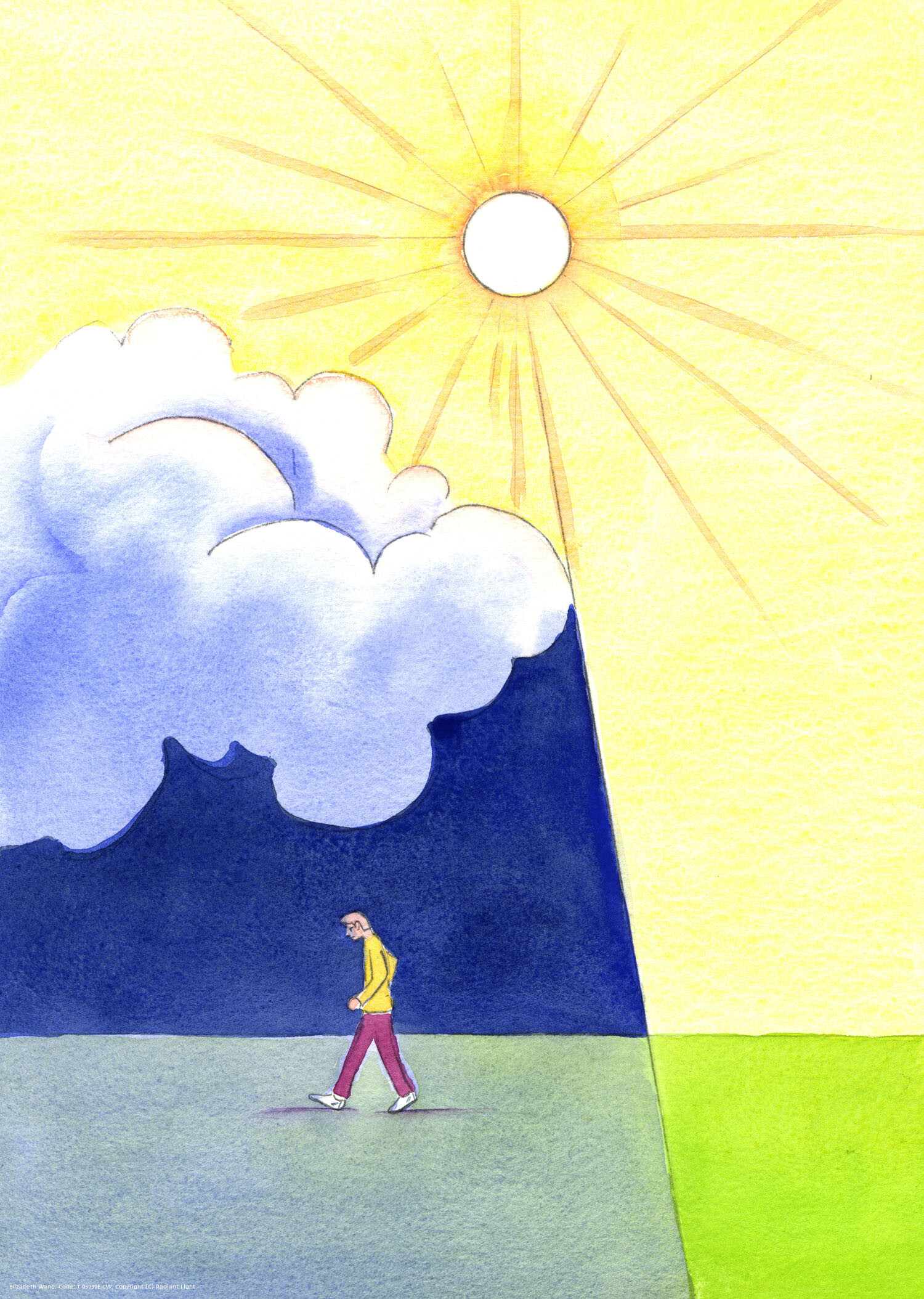 A person who rejects God walks into spiritual darkness
