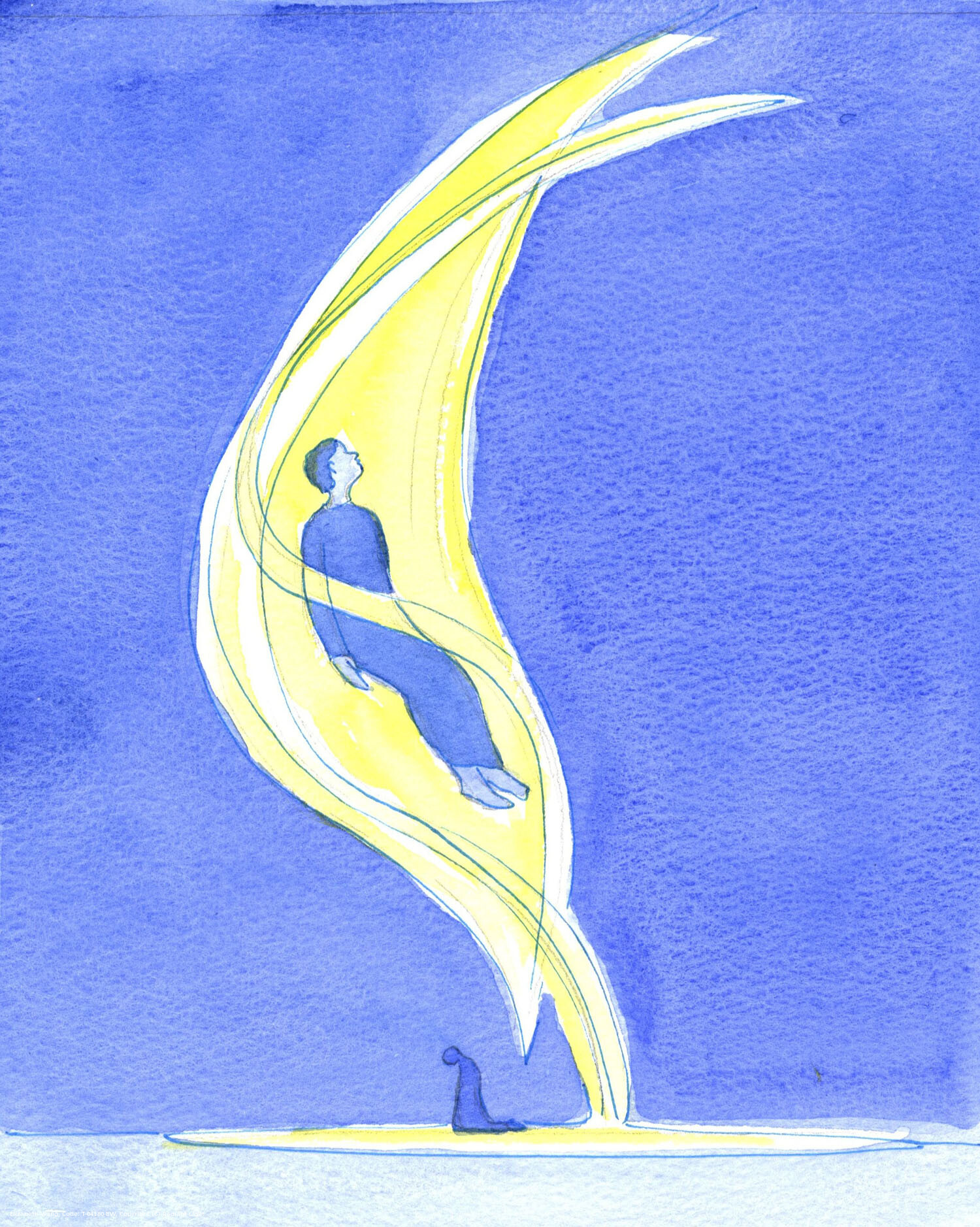 In contemplation we can be held as if in a great 'breath': held in the 'wind' which is the Holy Spirit, a sweet breath in which the soul is carried and consoled, and held as if at God's heart.