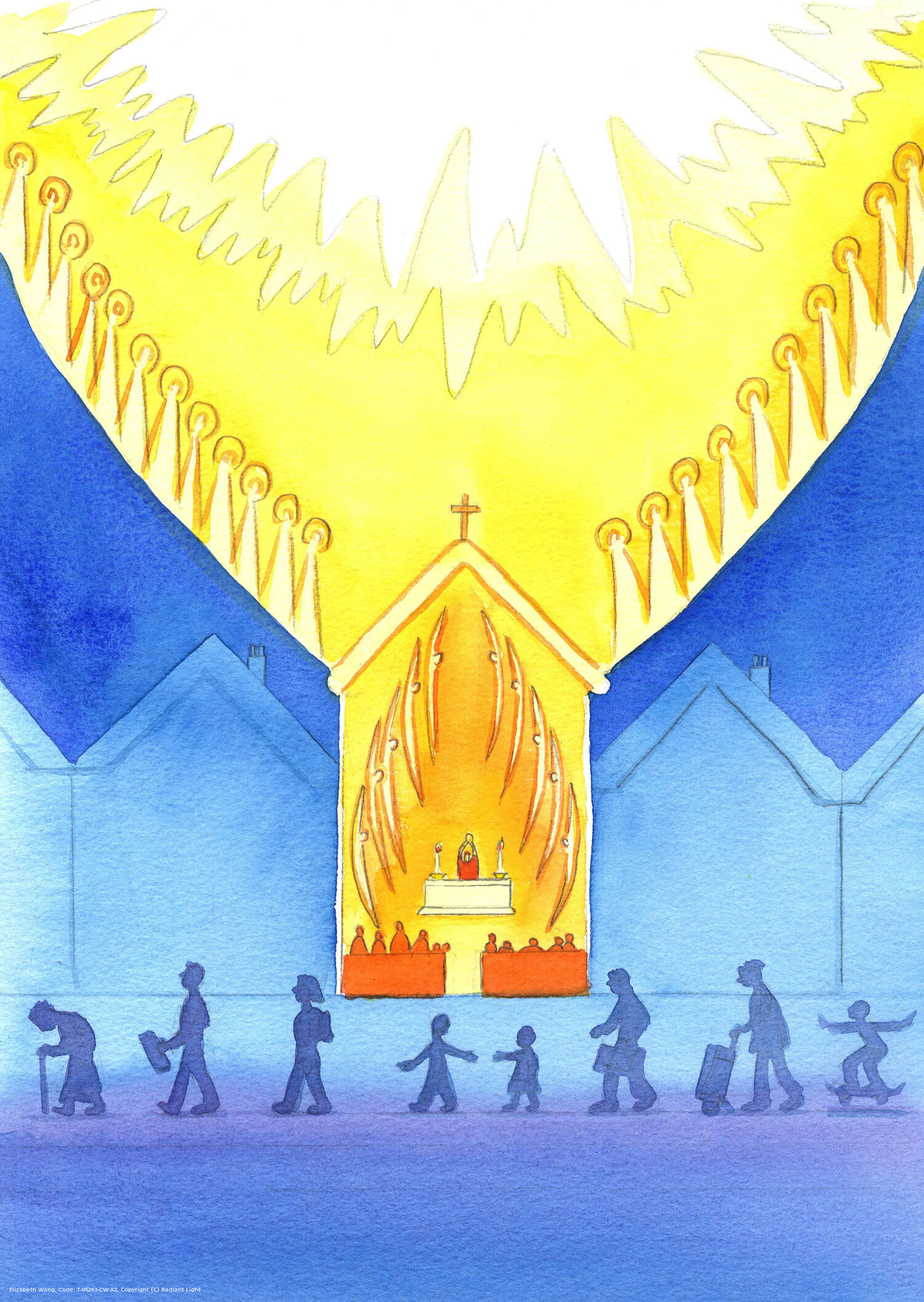 The Saints and Angels are delighted by the honour we show them, as well as by our love for God. Angels and Saints are close to us in church, as we praise God Who is on high, above us all. Yet how sad it is that so many people don't know about the glory within the church.
