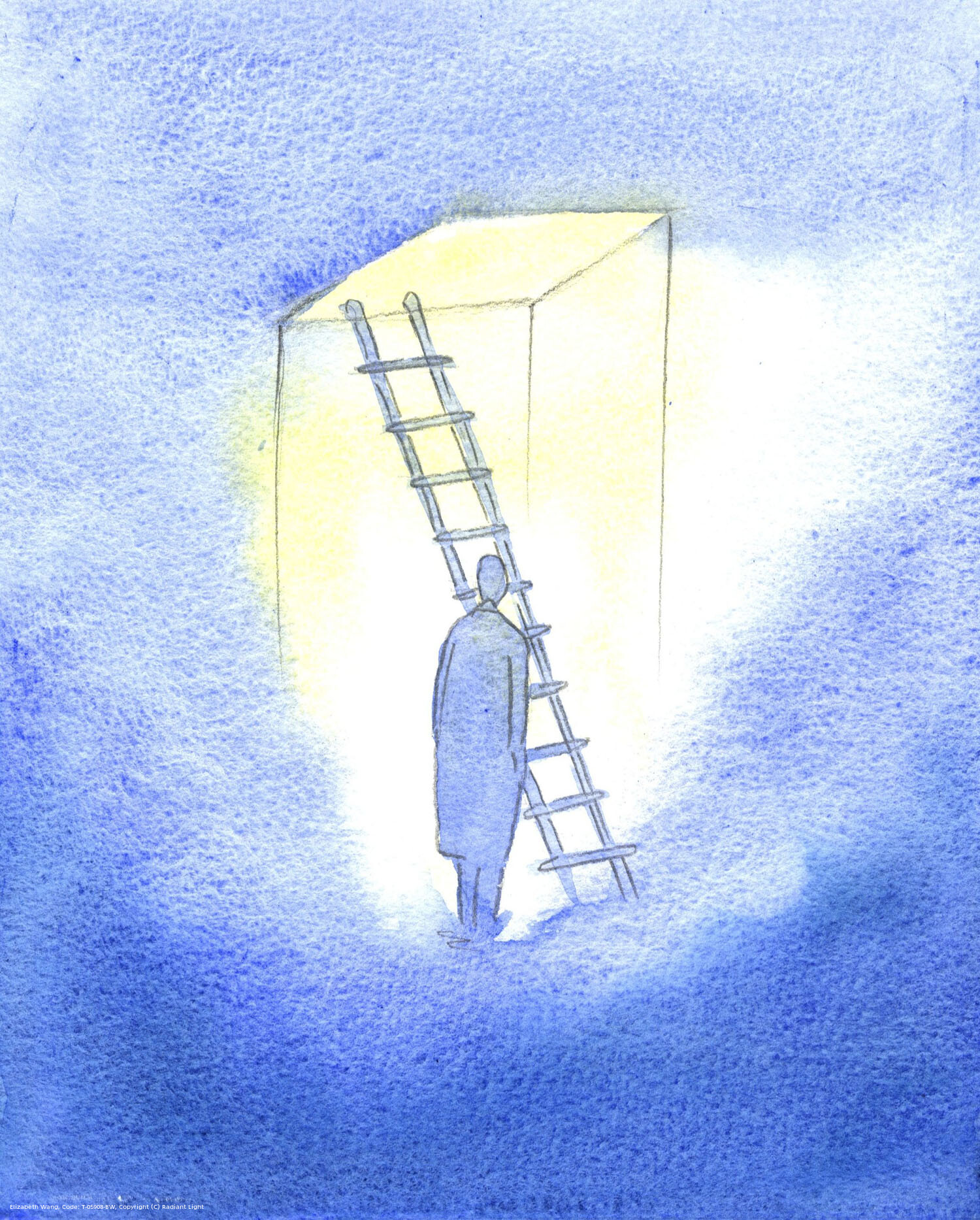 Whenever we pray with real faith, trusting that God hears us, it's as if we open a trapdoor overhead, which we had kept locked from our 'side'. By praying with faith, we consent to receive God's graces, and even to be raised up high, emerging from despondency and gloom.