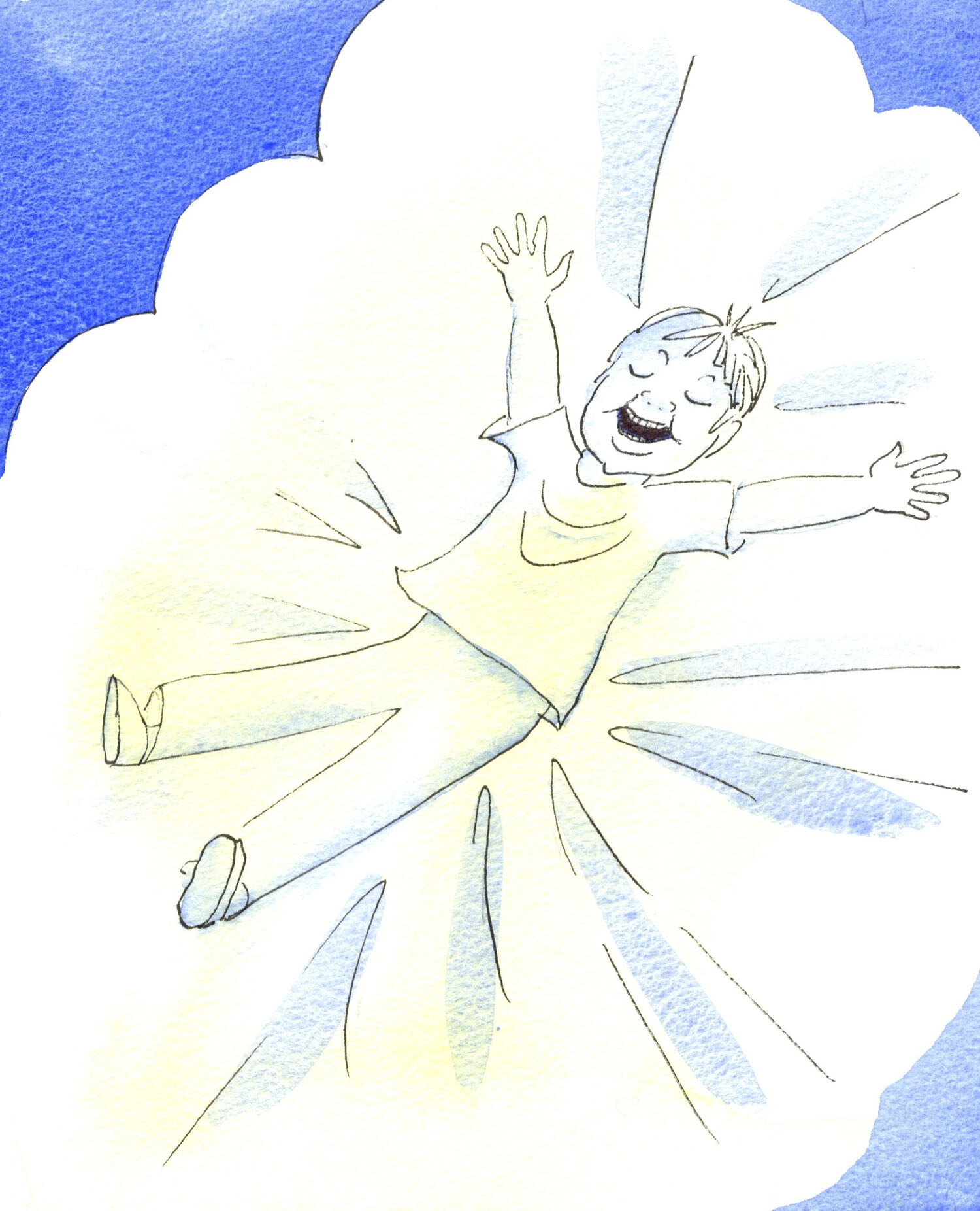 The Lord invites us to 'throw' ourselves into the ocean of His love, in prayer, just as a child hurls himself onto a soft mattress, trusting that he will be safe.