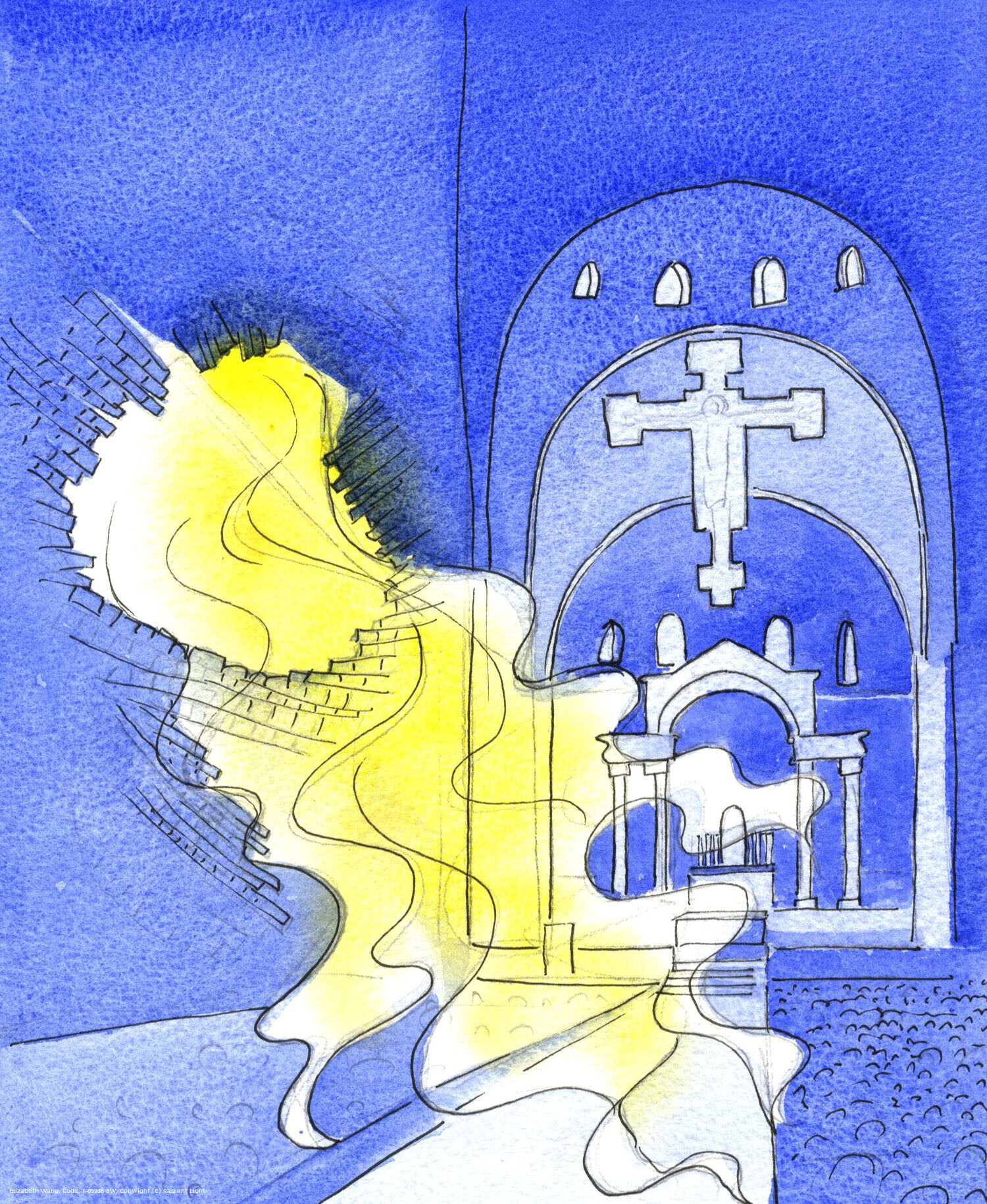 God is so powerful and Holy, it is as if He would crush us with His glory, were He to allow His fiery love to overwhelm us when we are unprepared. It would be as though the Cathedral wall burst inward, as His love poured upon us like a torrent of living fire.