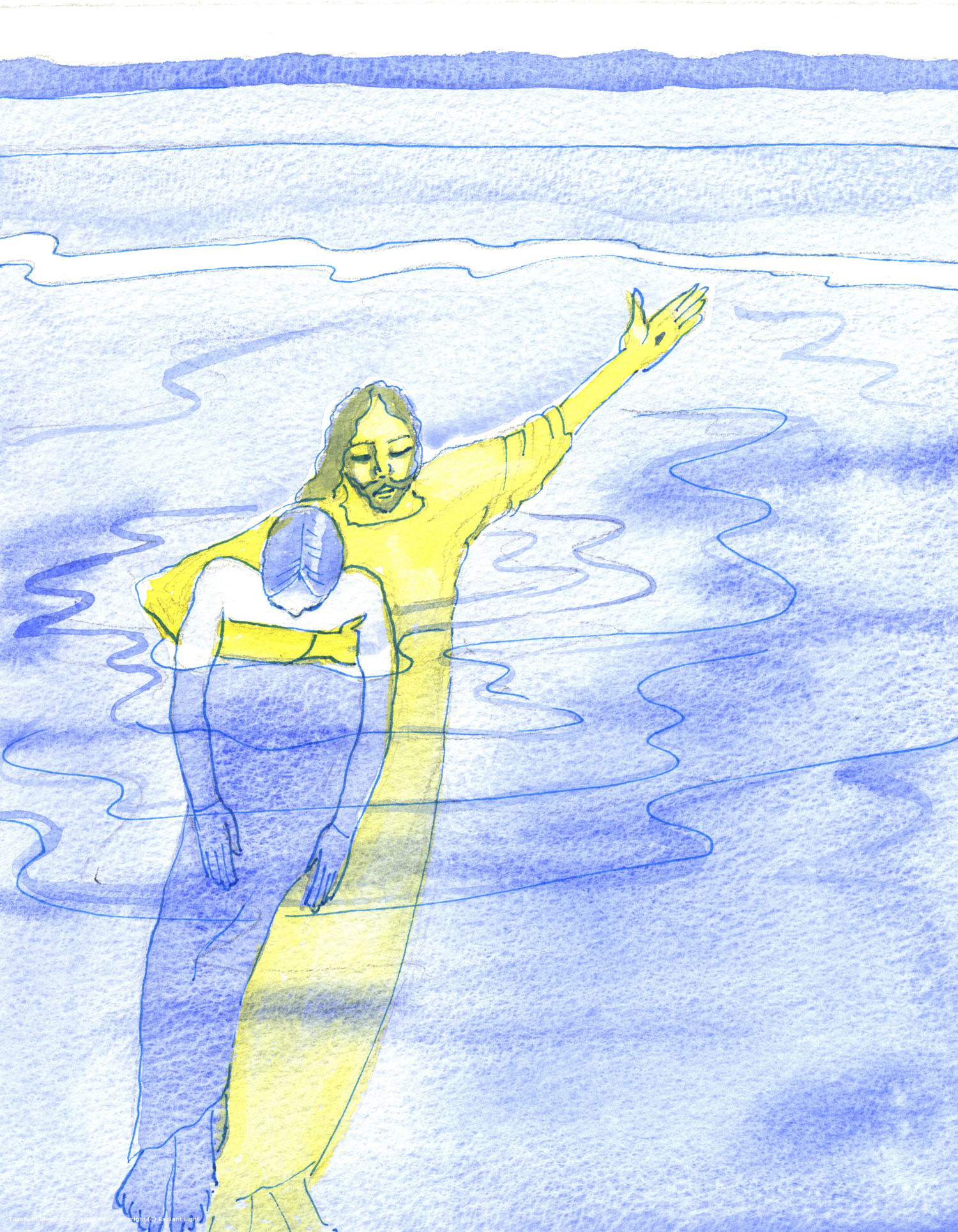 As we struggle with serious problems, determined to remain faithful to Christ, He is very close, holding in His arms each beloved friend, as a life-guard holds up an exhausted swimmer.