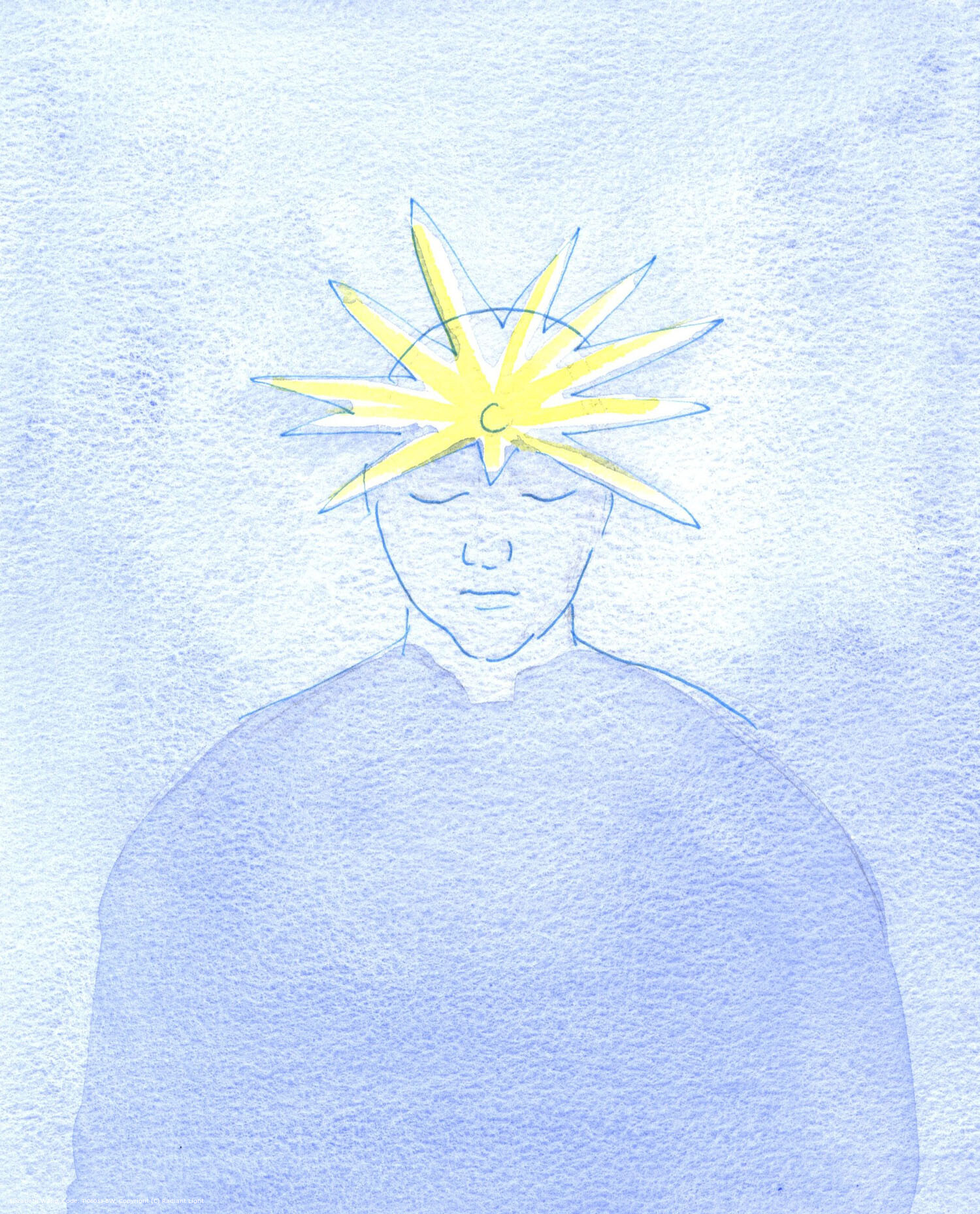 He had been transformed by his Holy Communion and by the prayer of a friend. On his forehead shone a new gem, which radiated an extraordinary light: sign of a particular virtue.