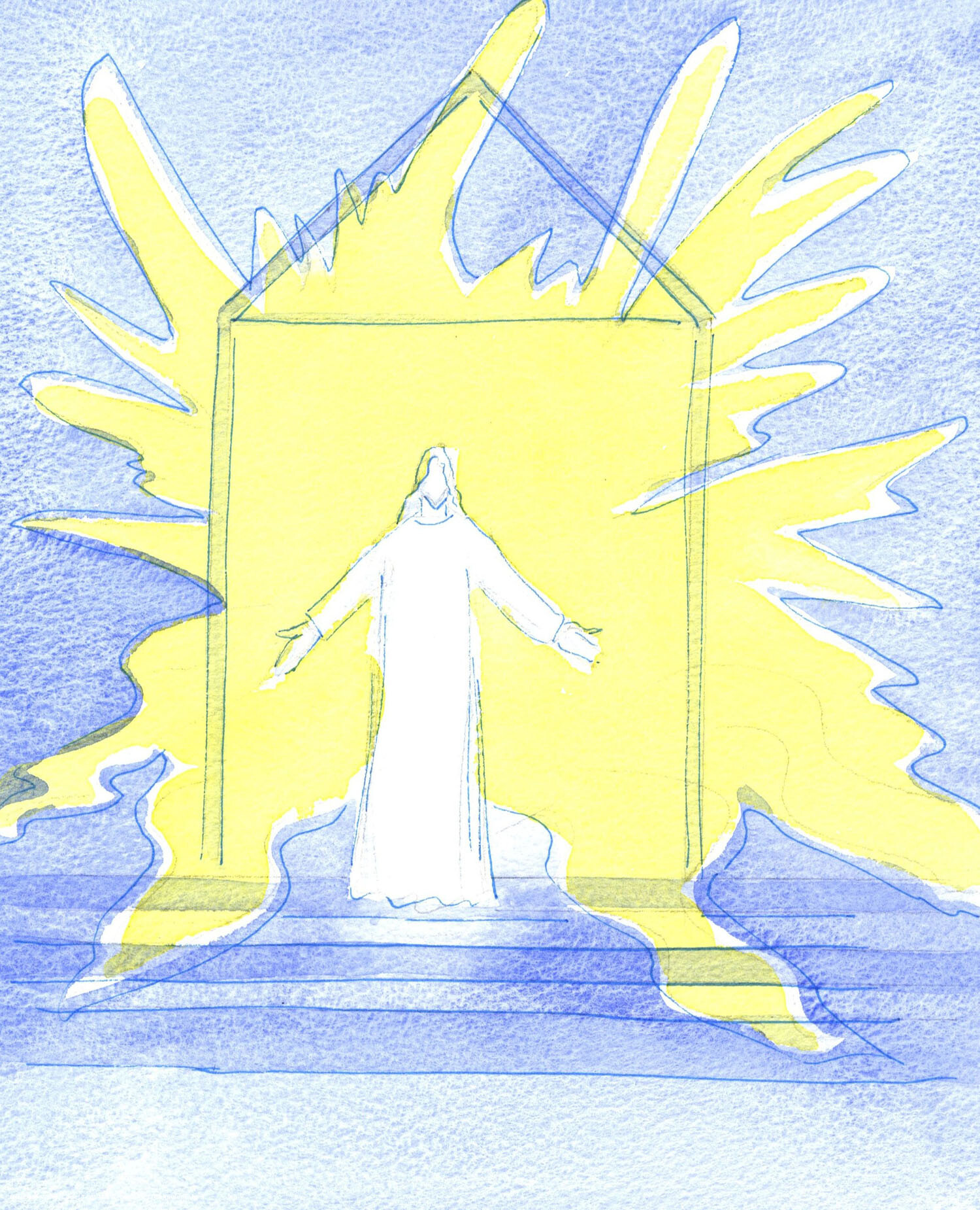 We can meet Christ at the tabernacle. It is as though the light of Heaven shines behind Him, as He listens to us, and pours out His graces upon us.