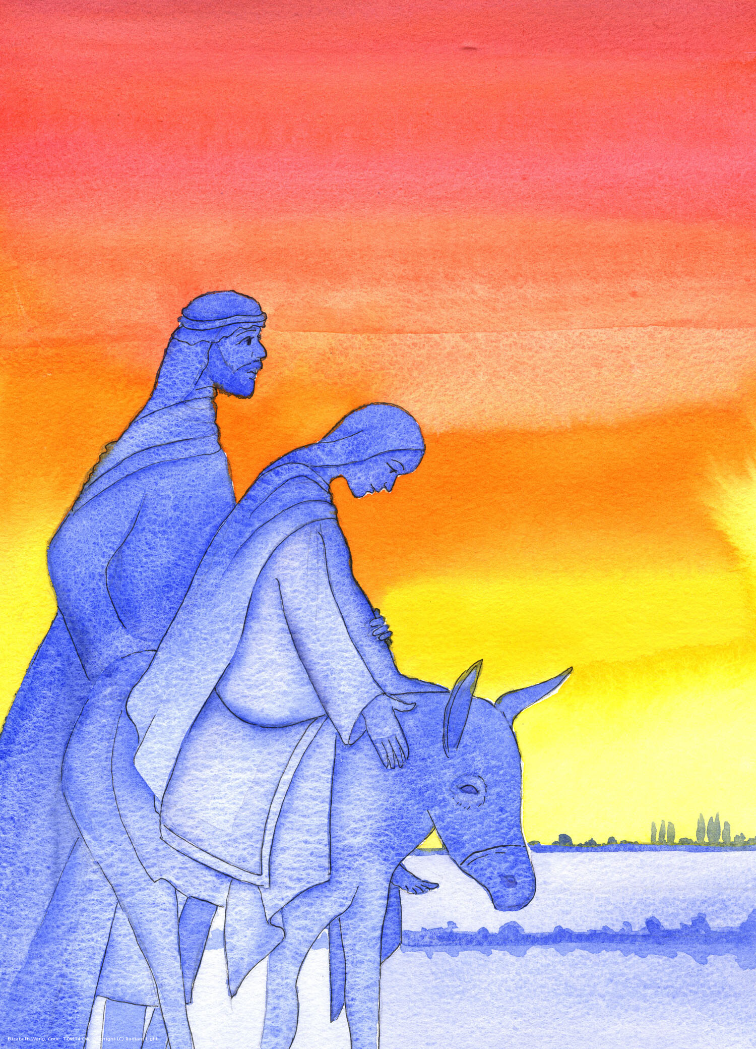 As Mary travelled to Bethlehem, she was like the Son she would bear, resembling Him in humility, love, trust and obedience.