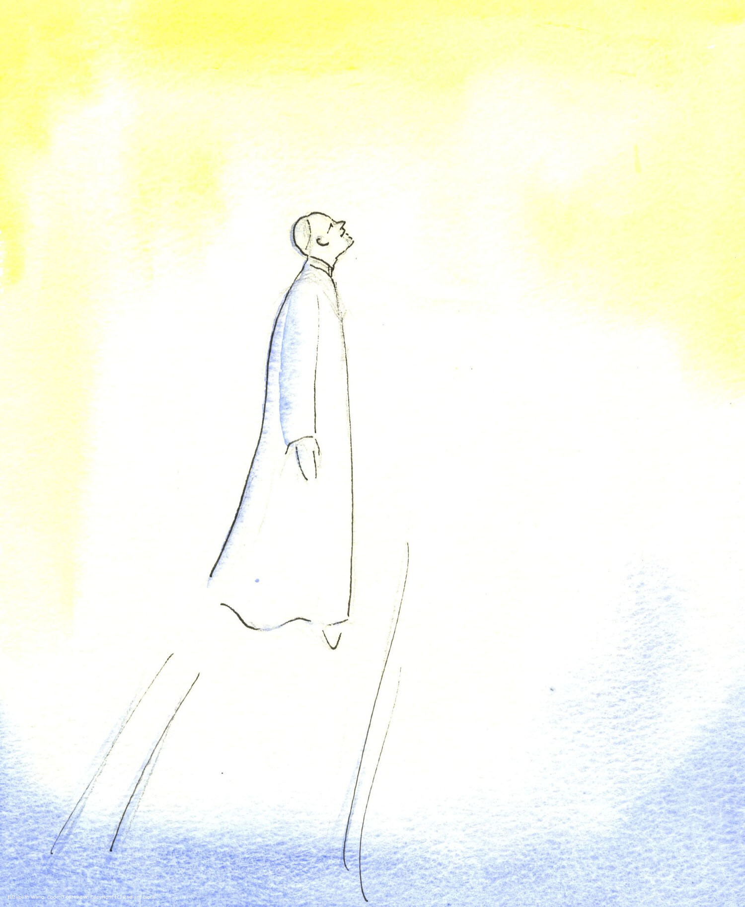 Pope John Paul II soars on high, after his death, proceeding swiftly into Heaven, so complete was his union with God, and so great his holiness, simplicity and purity.