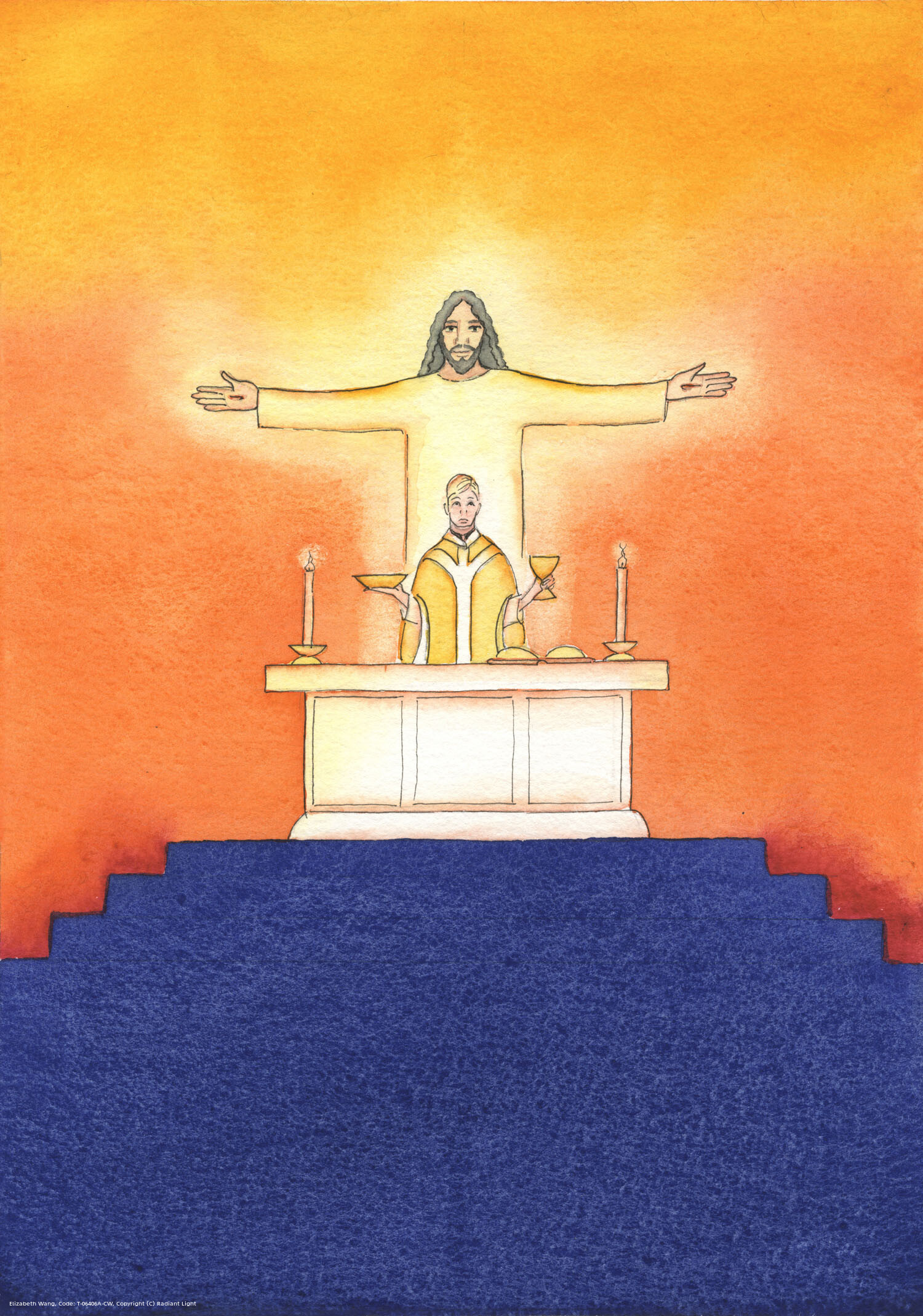Jesus is Present with us at Mass, praying to the Father on our behalf, for help in our needs, and for eternal salvation. We can unite all our prayers with his great sacrificial prayer